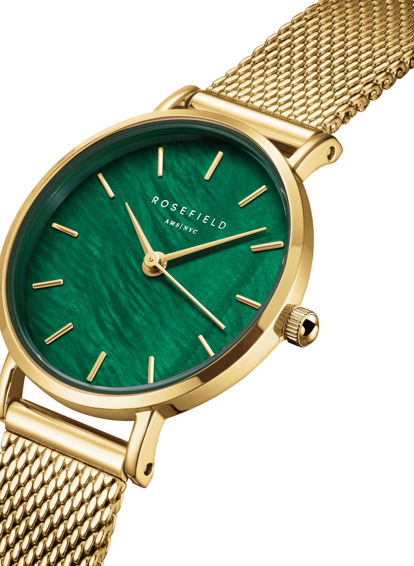 Montre analogique Small Edit en acier inoxydable ROSEFIELD Vert