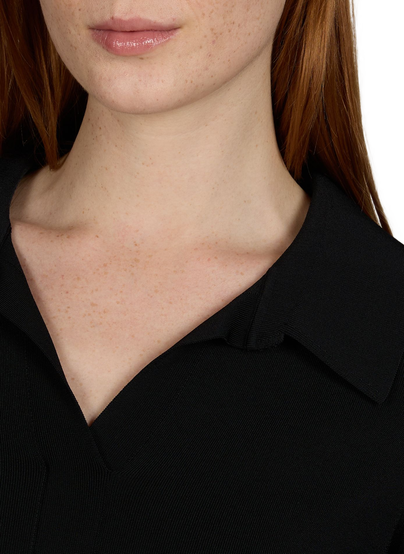 Polo ajusté manches longues uni ALEXANDER WANG Noir