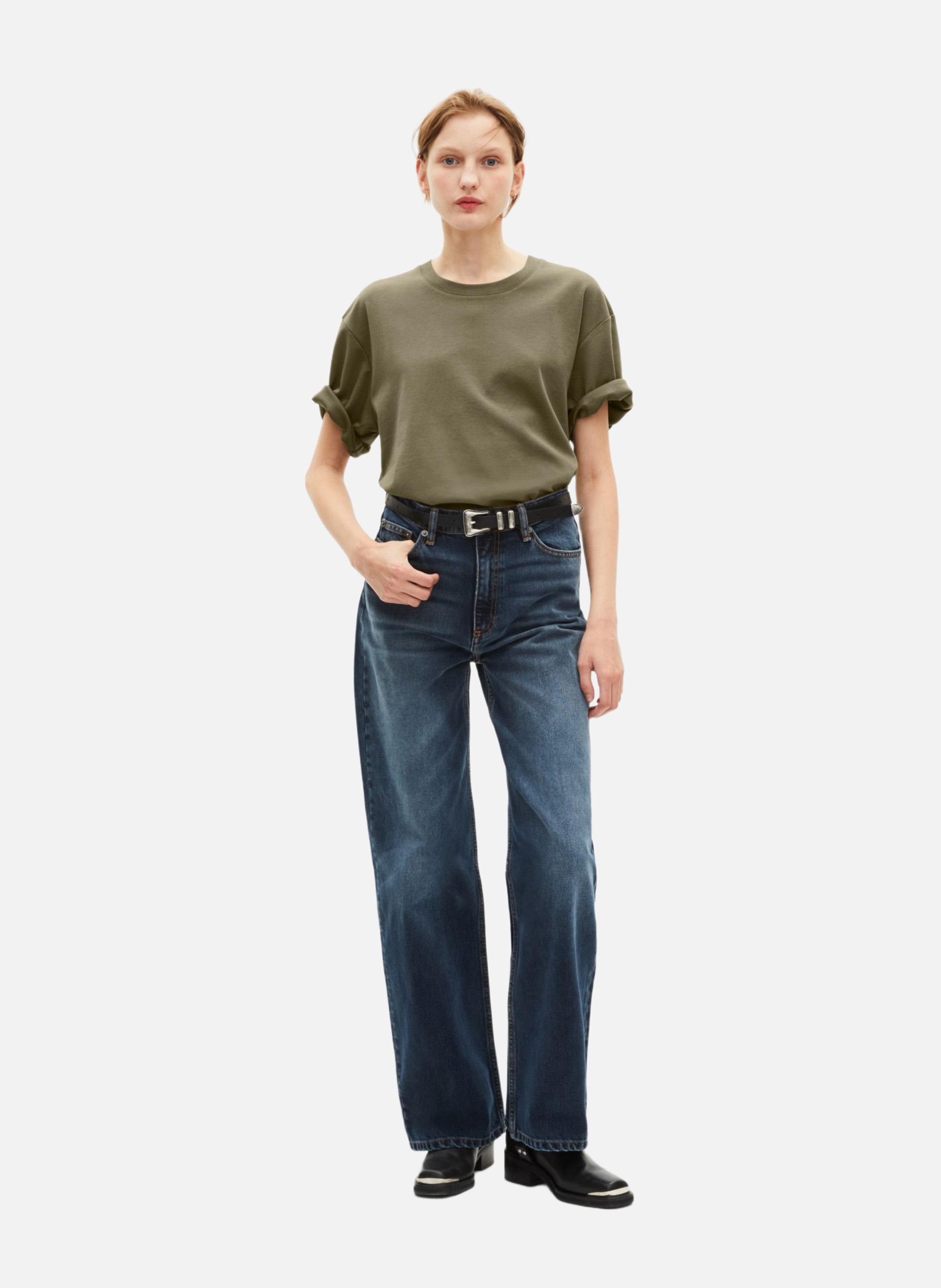 T-shirt mixte droit uni THE KOOPLES Vert