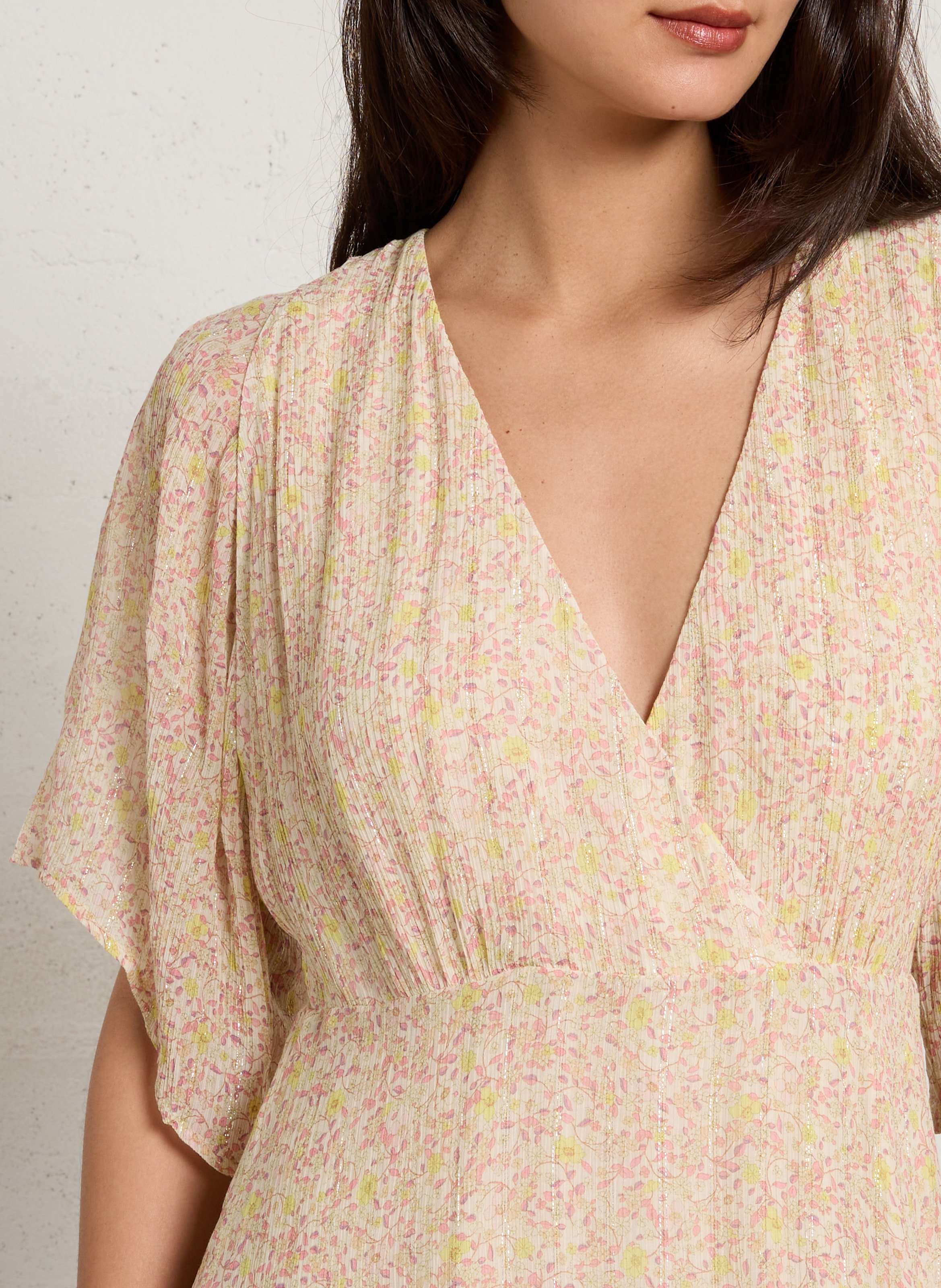 Robe midi à imprimé fleuri balma MAISON 123 Jaune