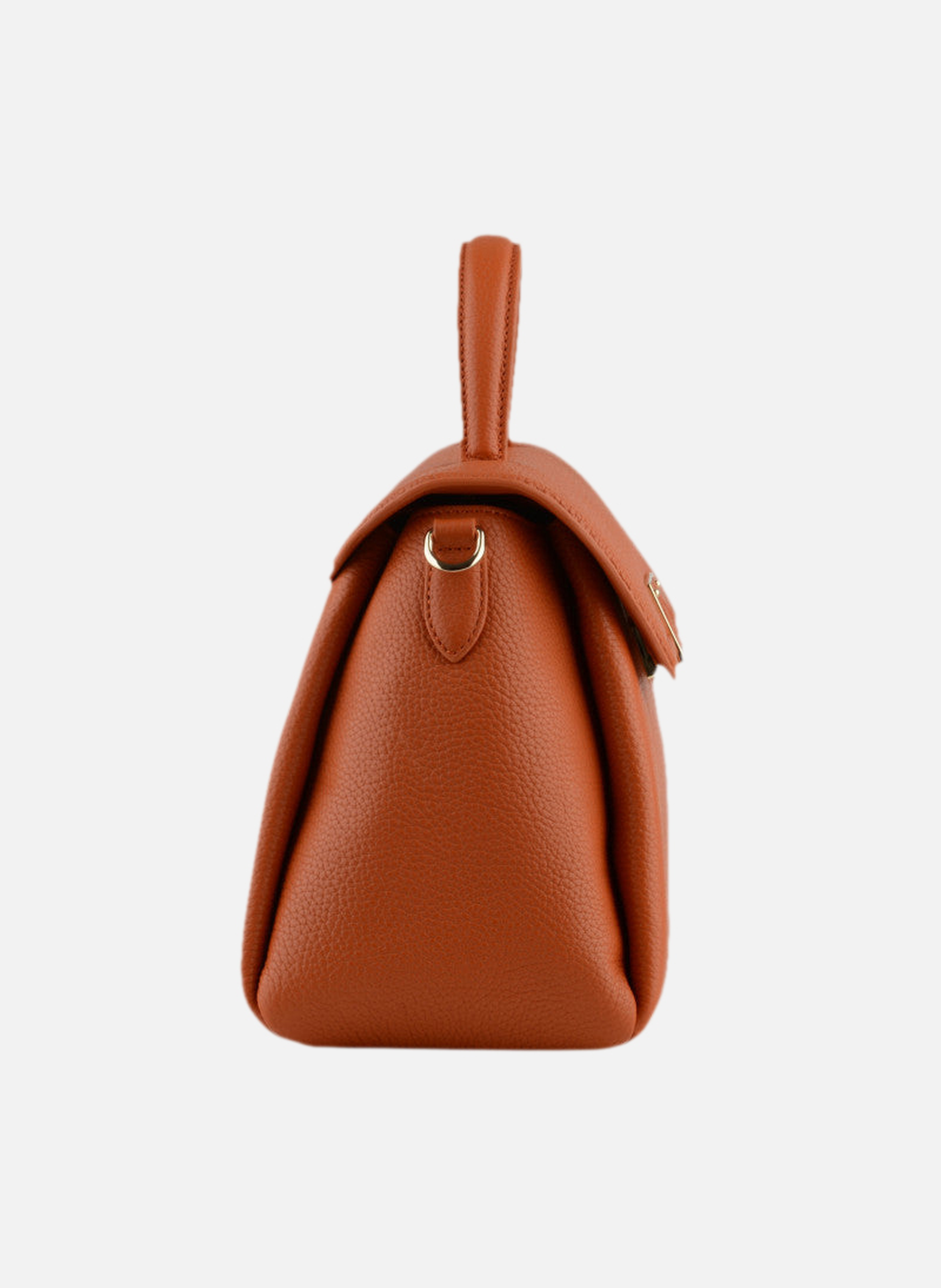 Carat | sac à main gm en cuir de vachette POURCHET Orange