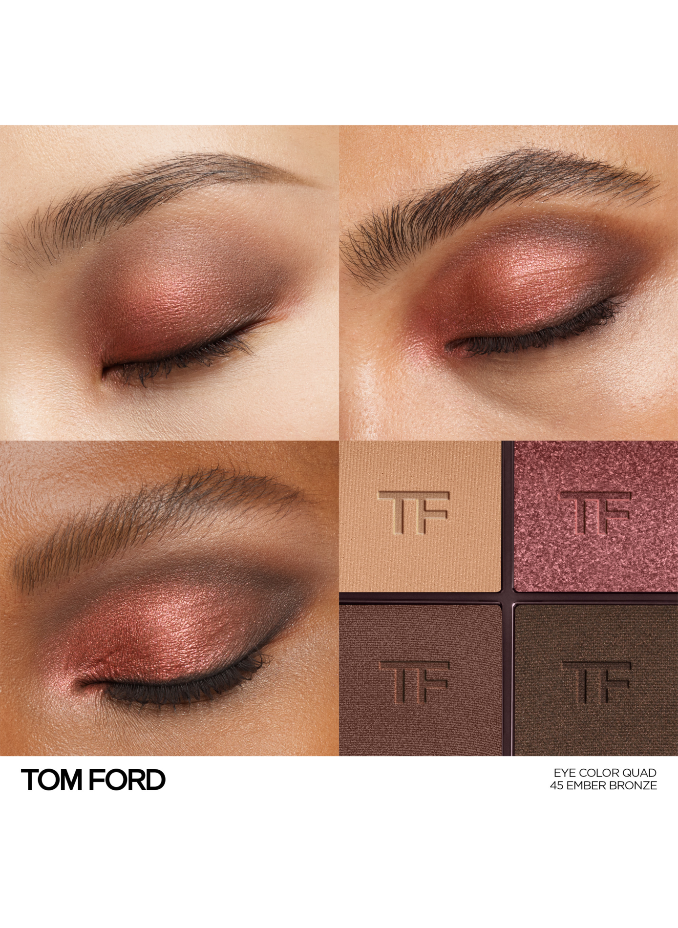 Palette di ombretti in crema TOM FORD 45 - ember bronze