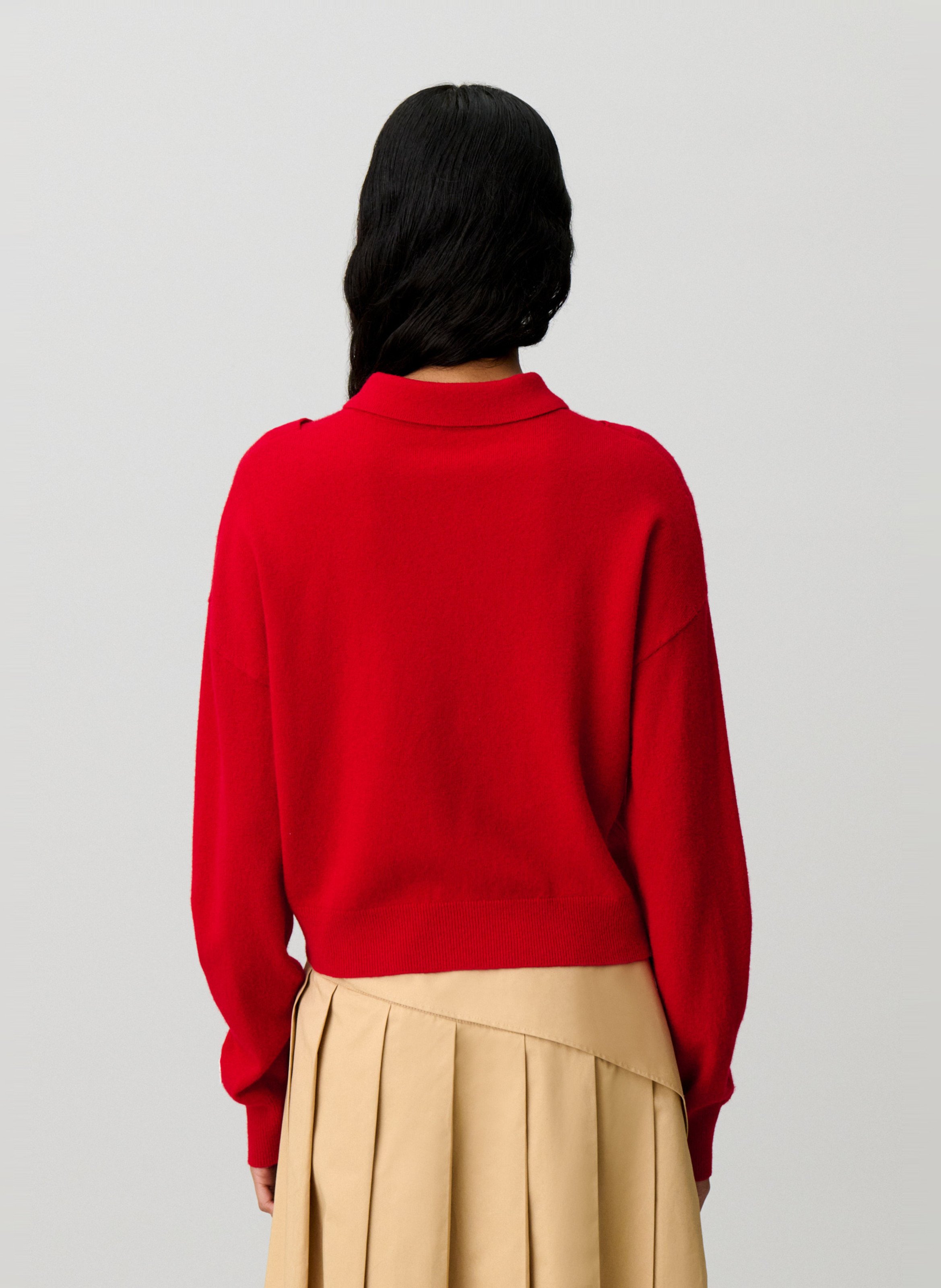 Pull oversize en laine CLAUDIE PIERLOT Rouge