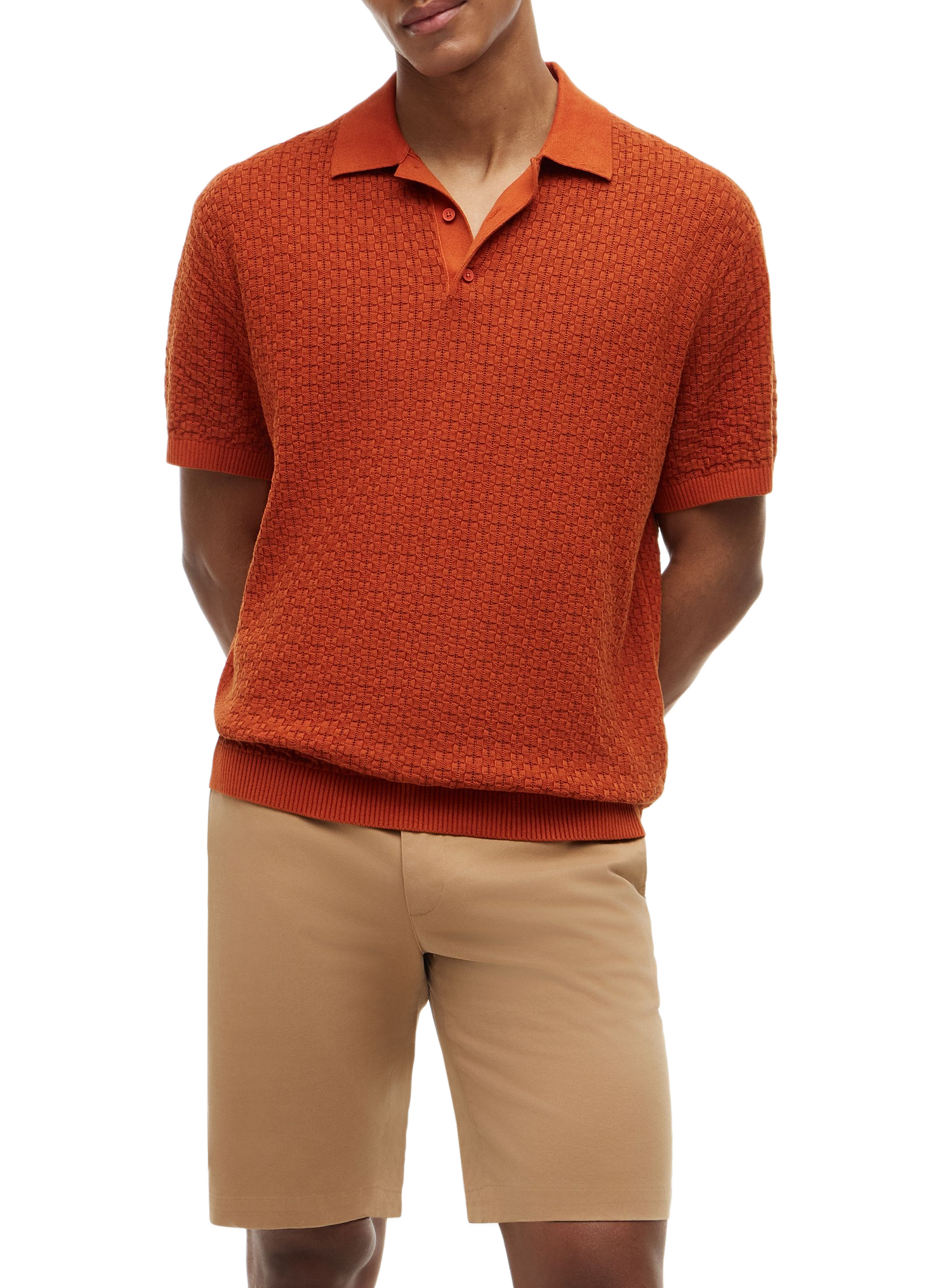 Cotton polo shirt TOMMY HILFIGER Brown