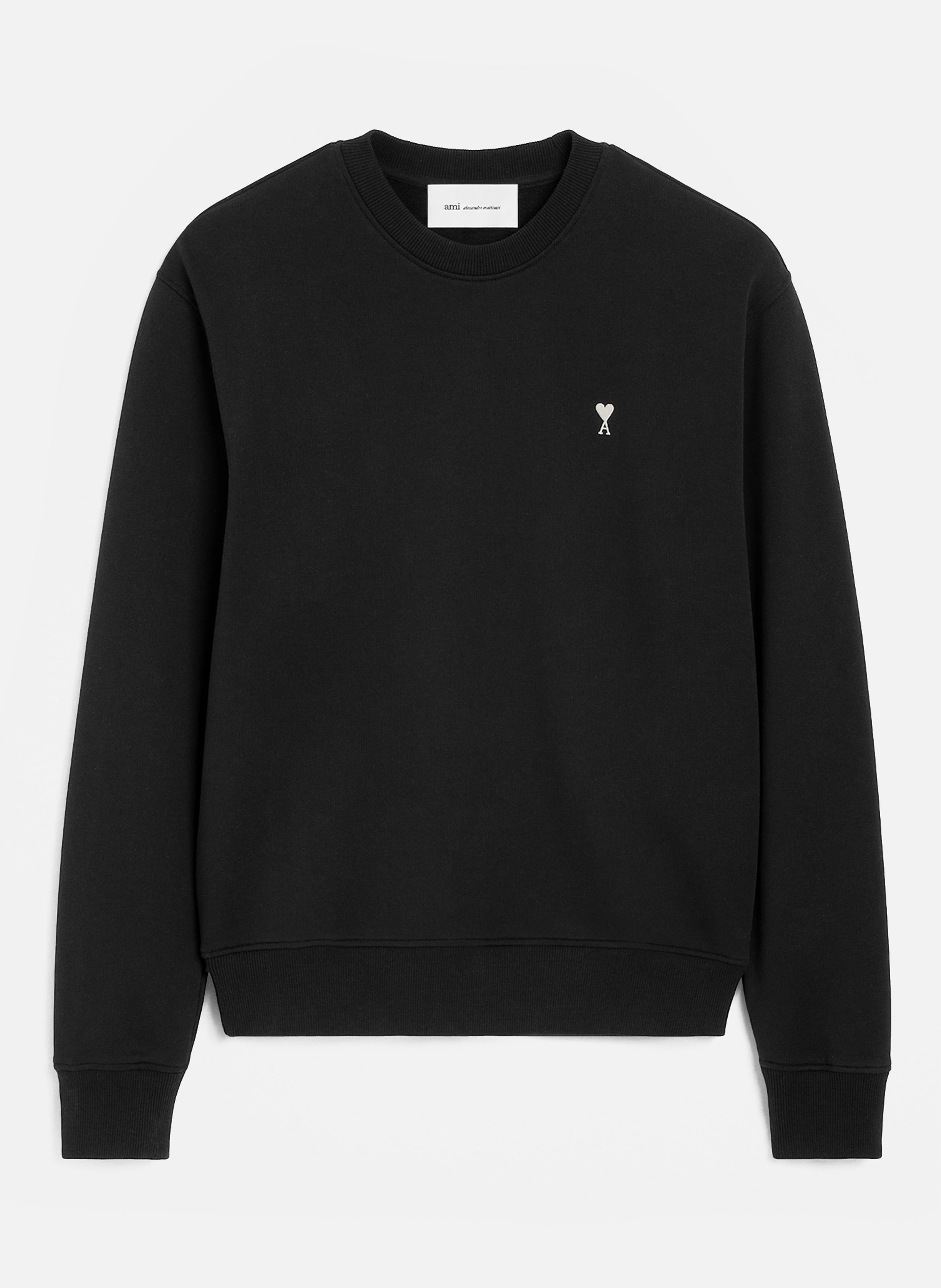 Sweatshirt en coton ami de coeur AMI PARIS Noir