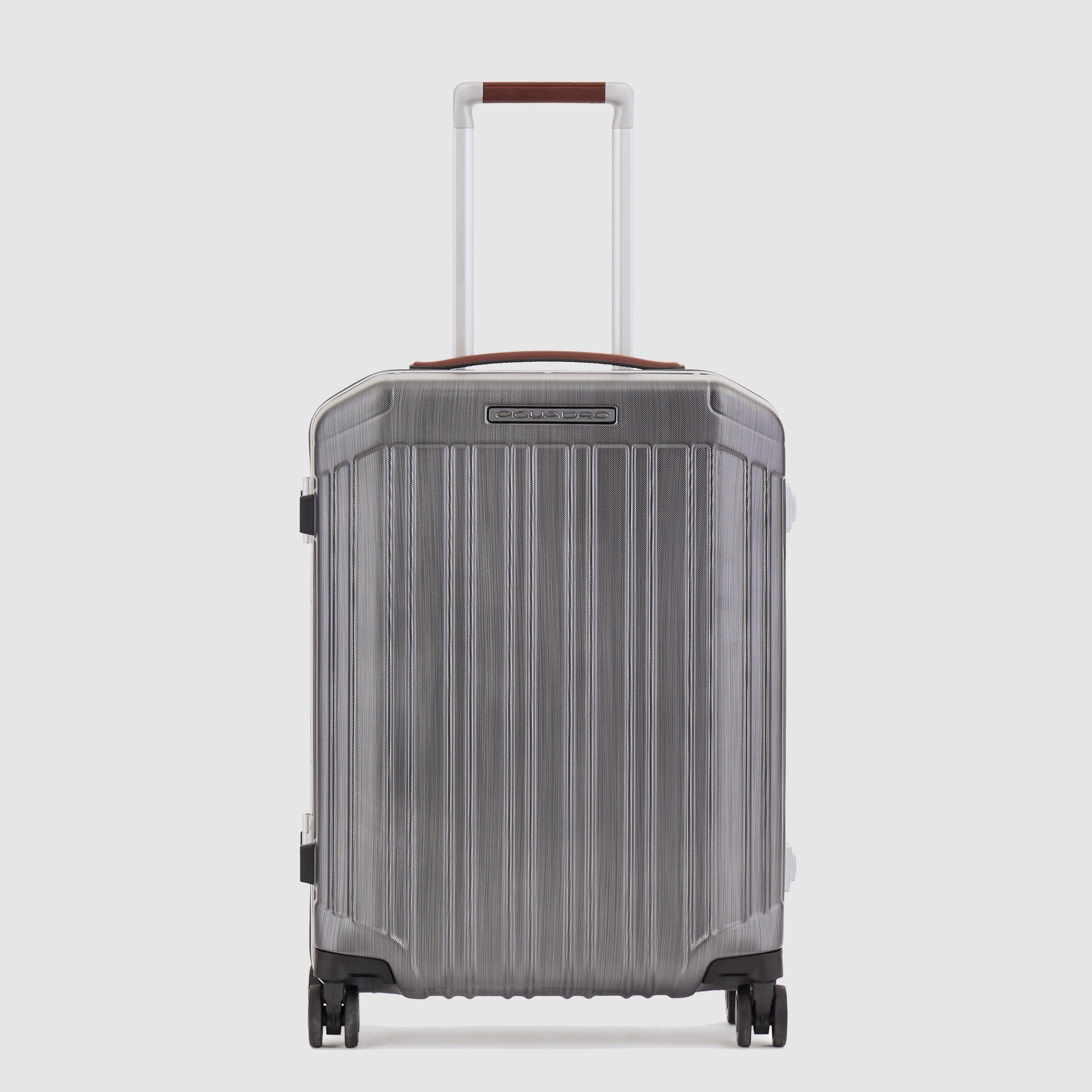 Handbagage met 4 wielen PIQUADRO Zwart