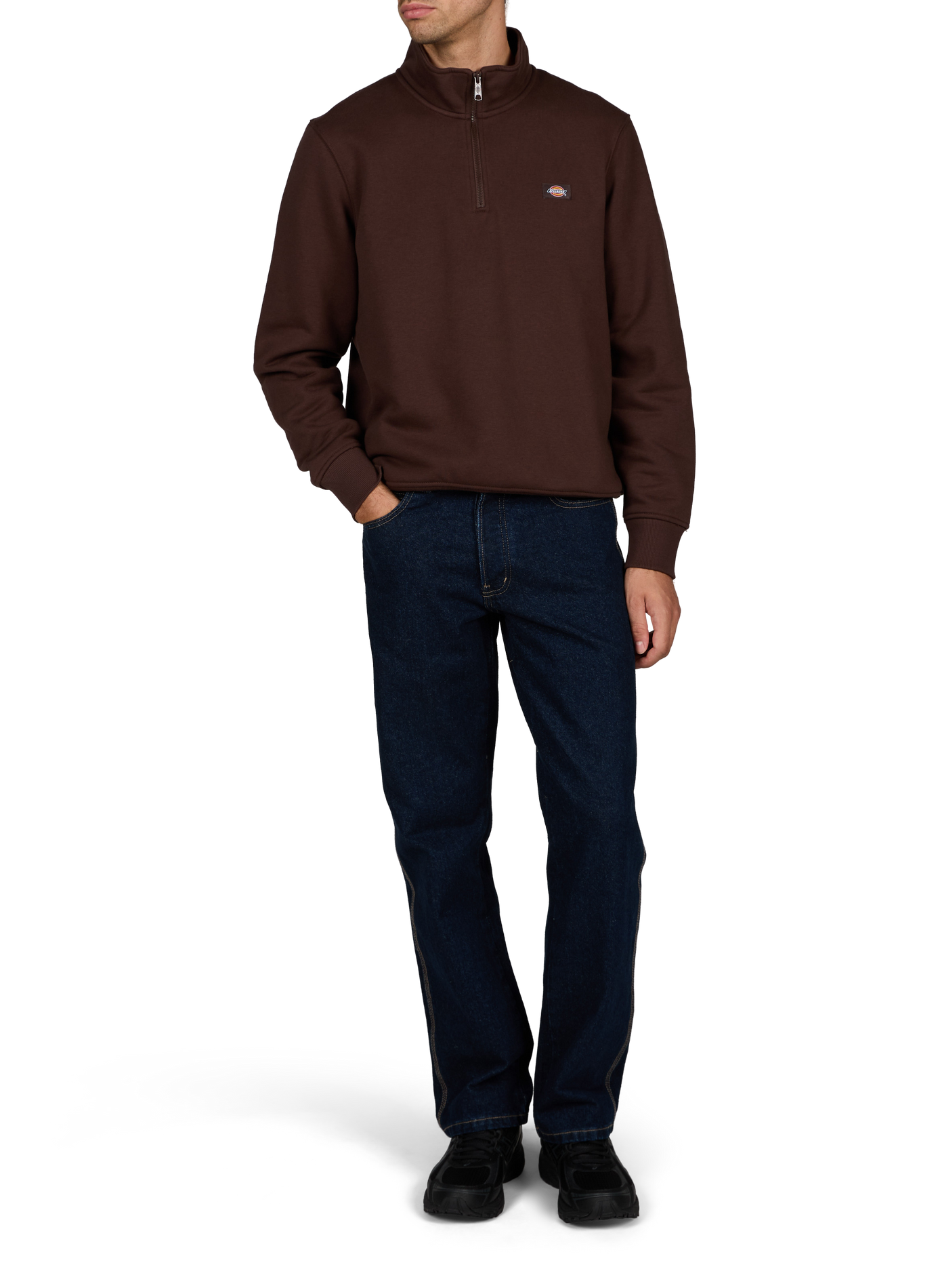 Rechte blauwe jeans van katoen DICKIES Blauw