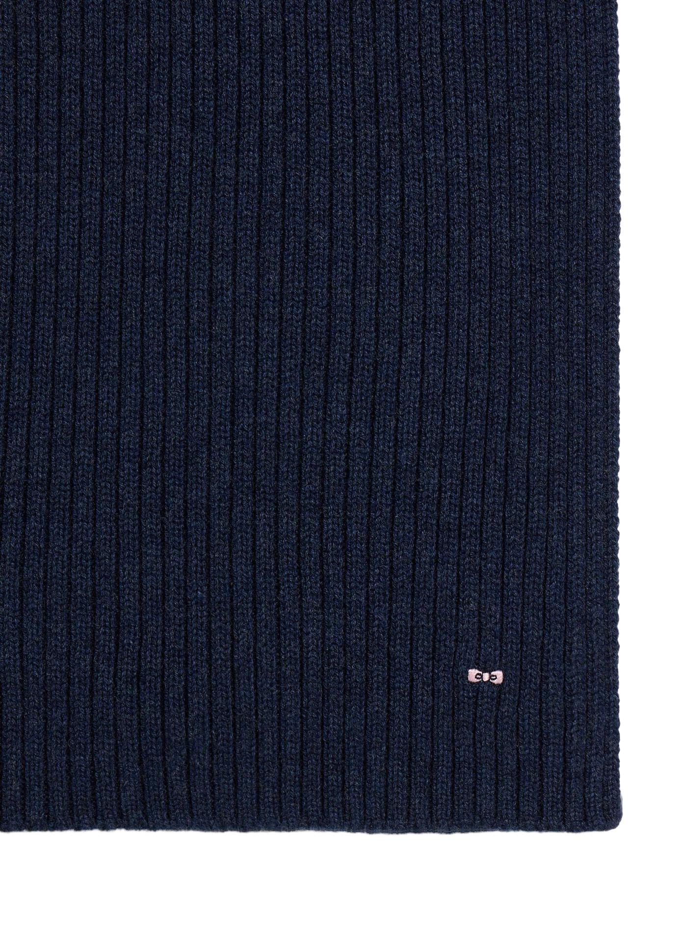 Echarpe en maille à logo en laine et coton EDEN PARK Blau