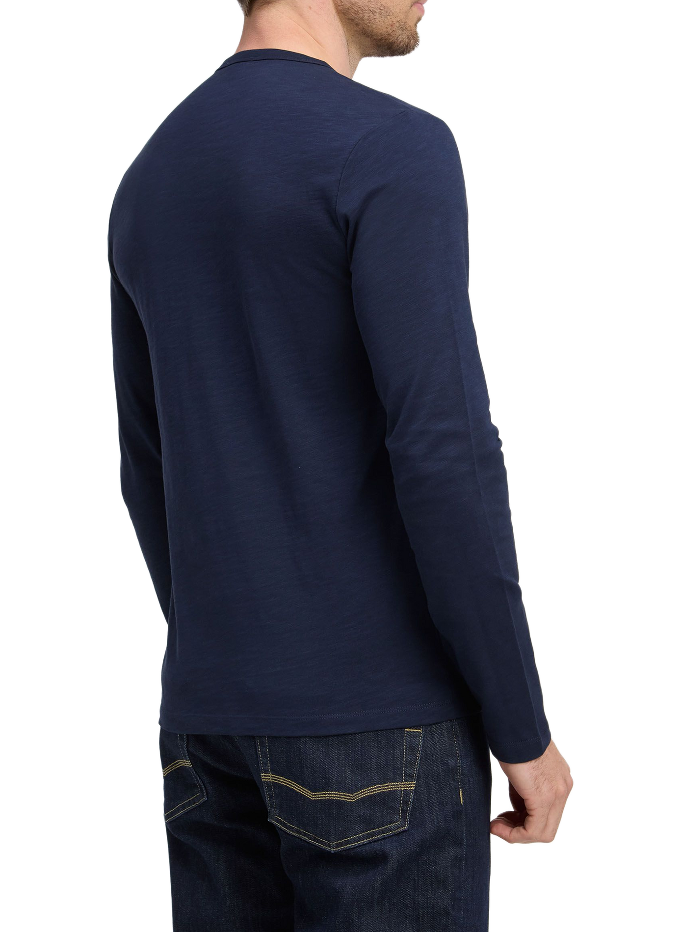 Tee-shirt col rond en coton EDEN PARK Blauw