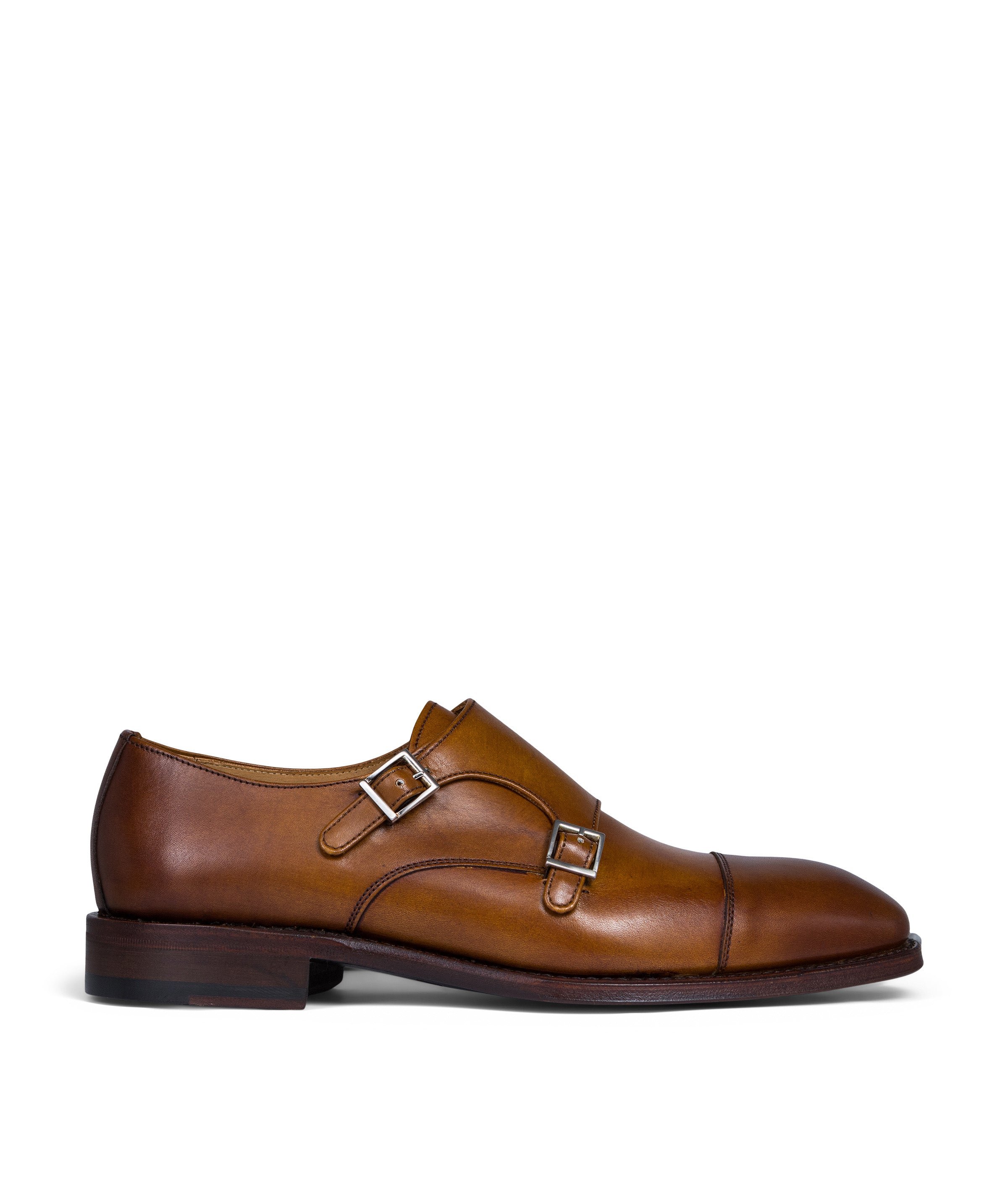 Chaussure monk en cuir cambridge FINSBURY Marron
