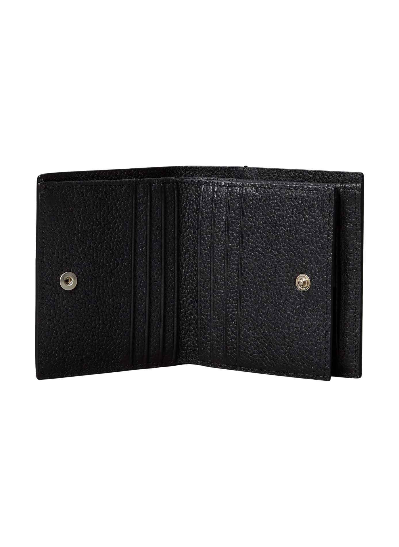 Portefeuille en cuir grainé CALVIN KLEIN Noir