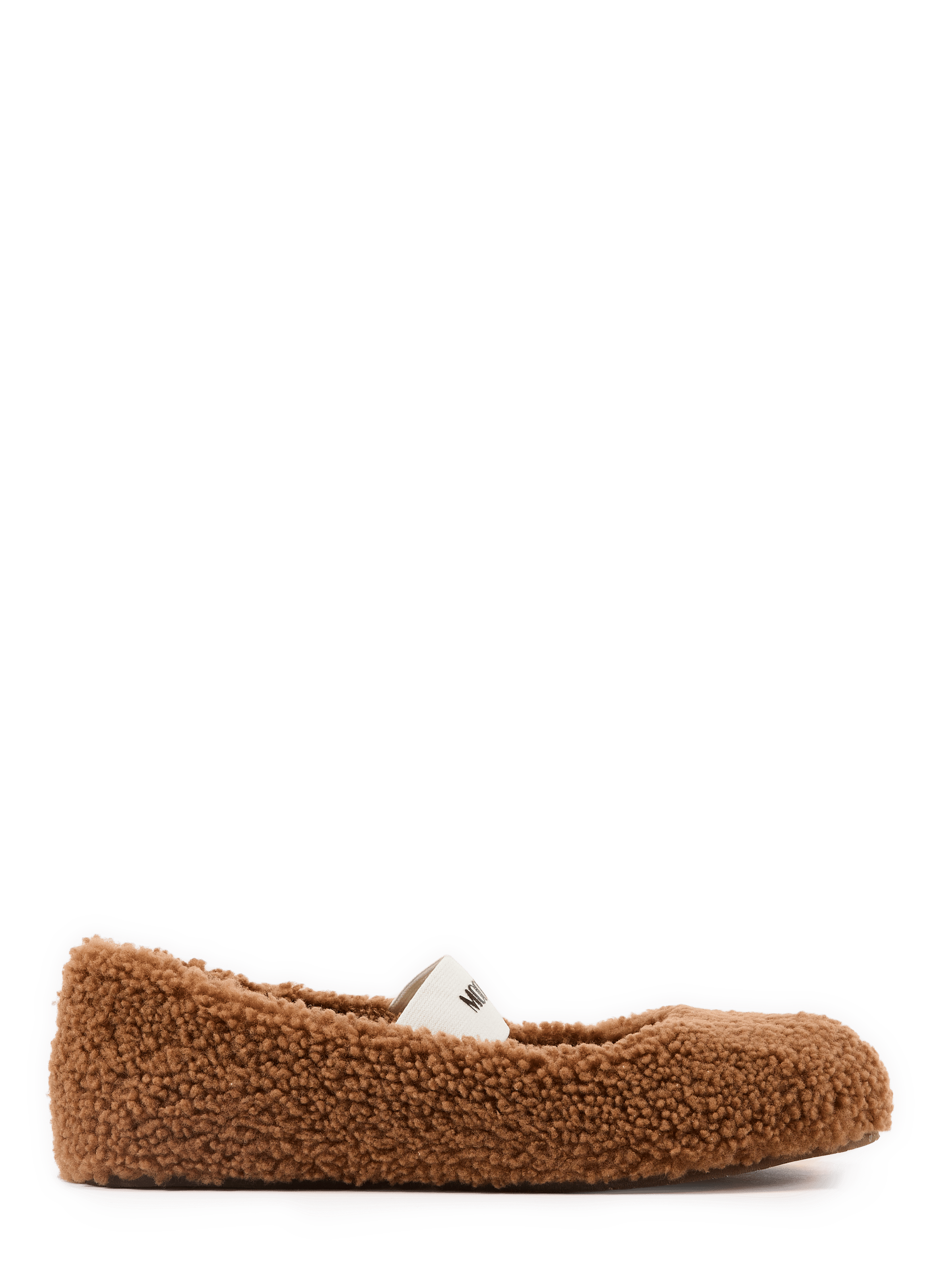 Ballerines en cuir aspect duveteux  MOON BOOT Brown