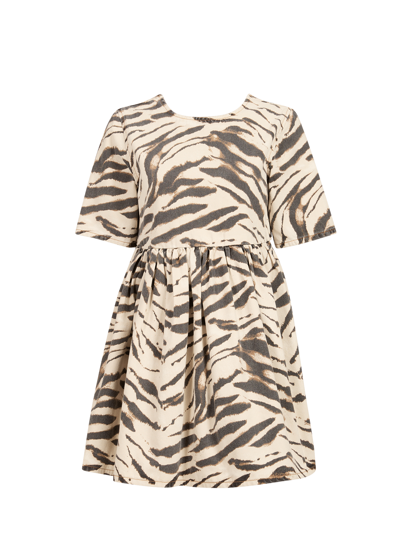 Kurzes Kleid aus recyceltem Polyester-Mix GANNI Mehrfarbig
