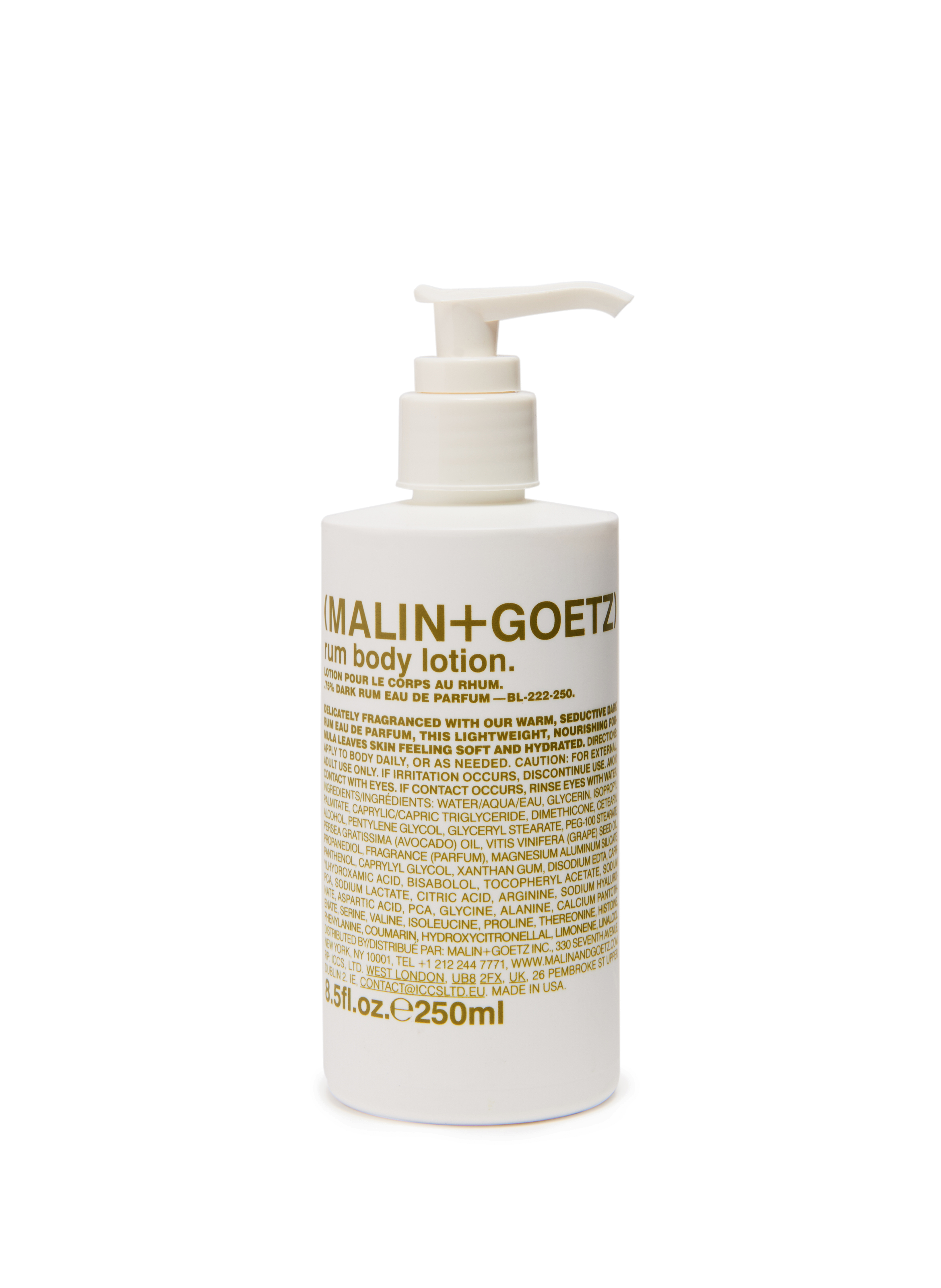 Lotion pour le corps au rhum