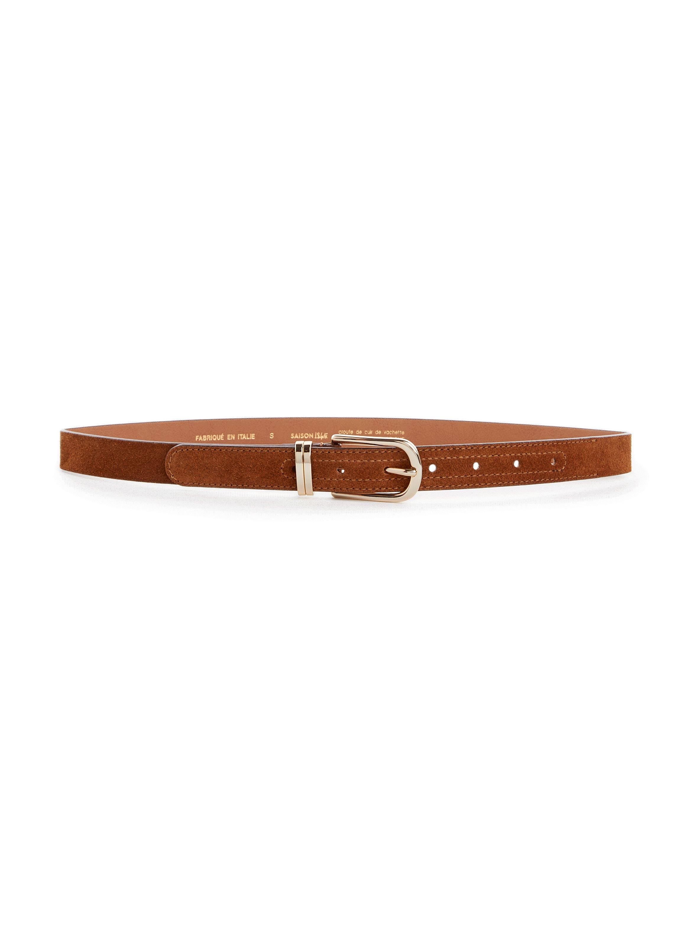 Ceinture fine en daim