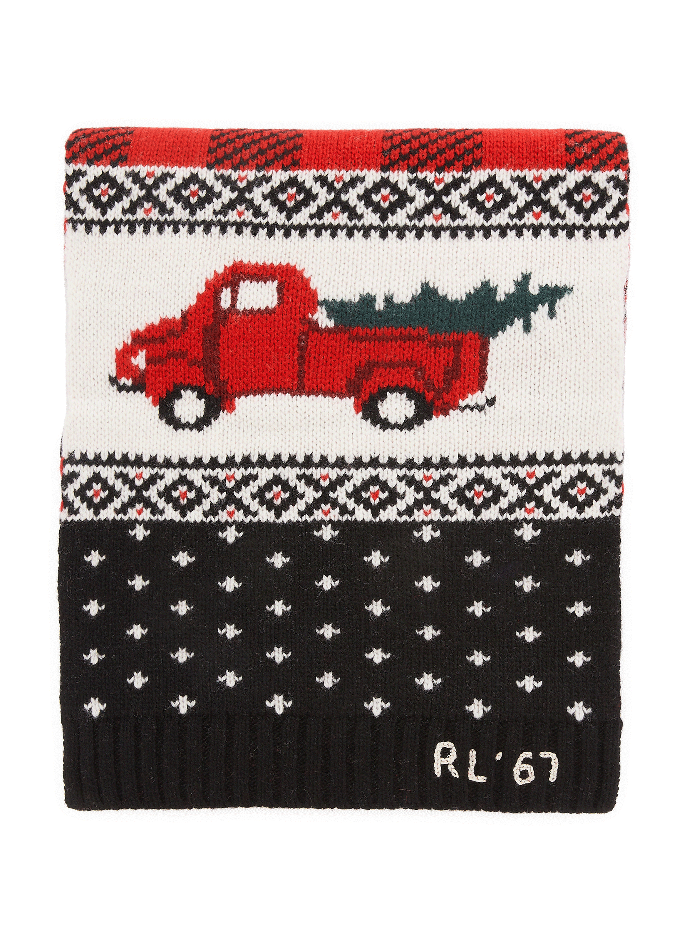 Echarpe imprimée en laine