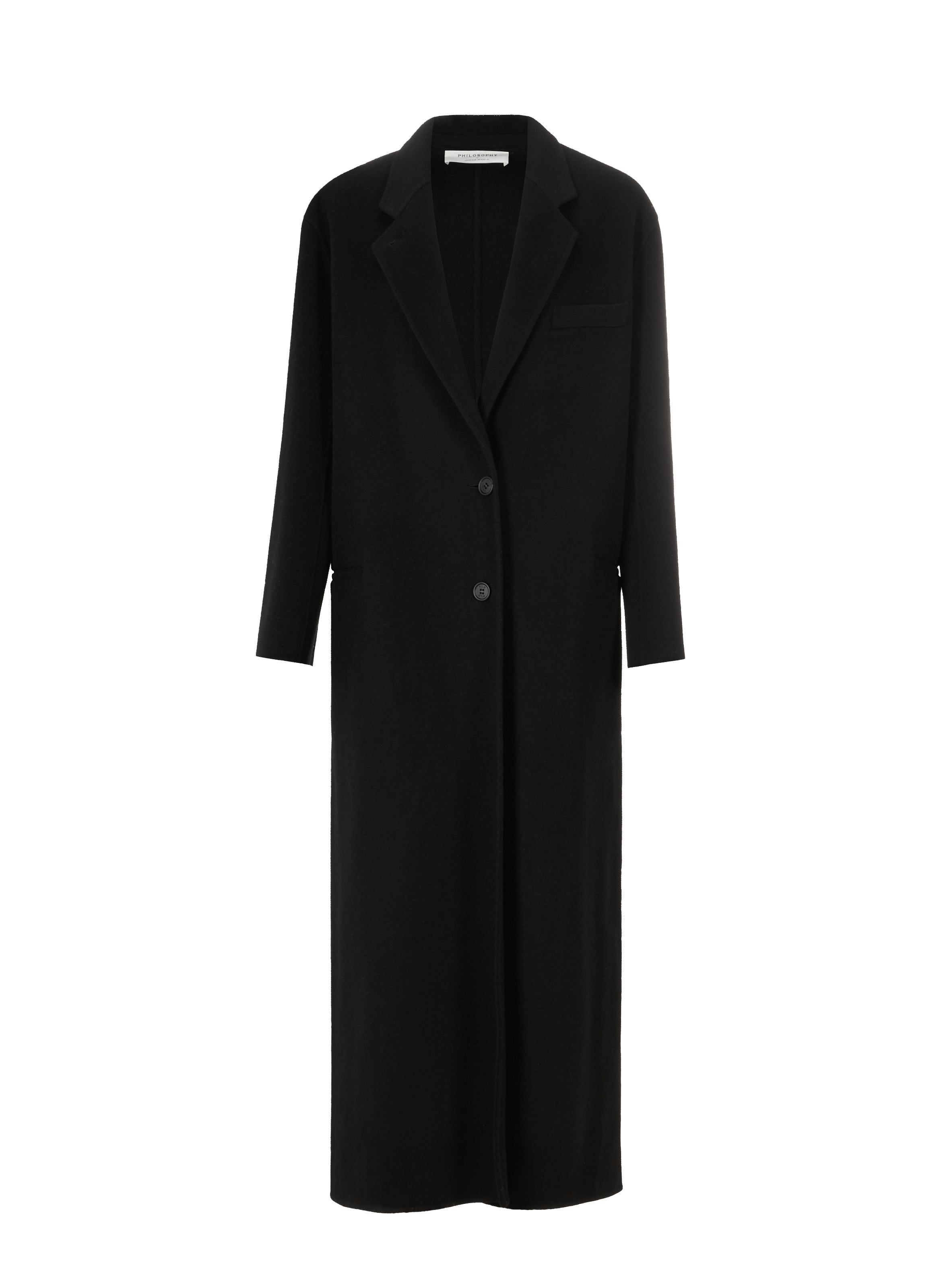 Manteau long en laine