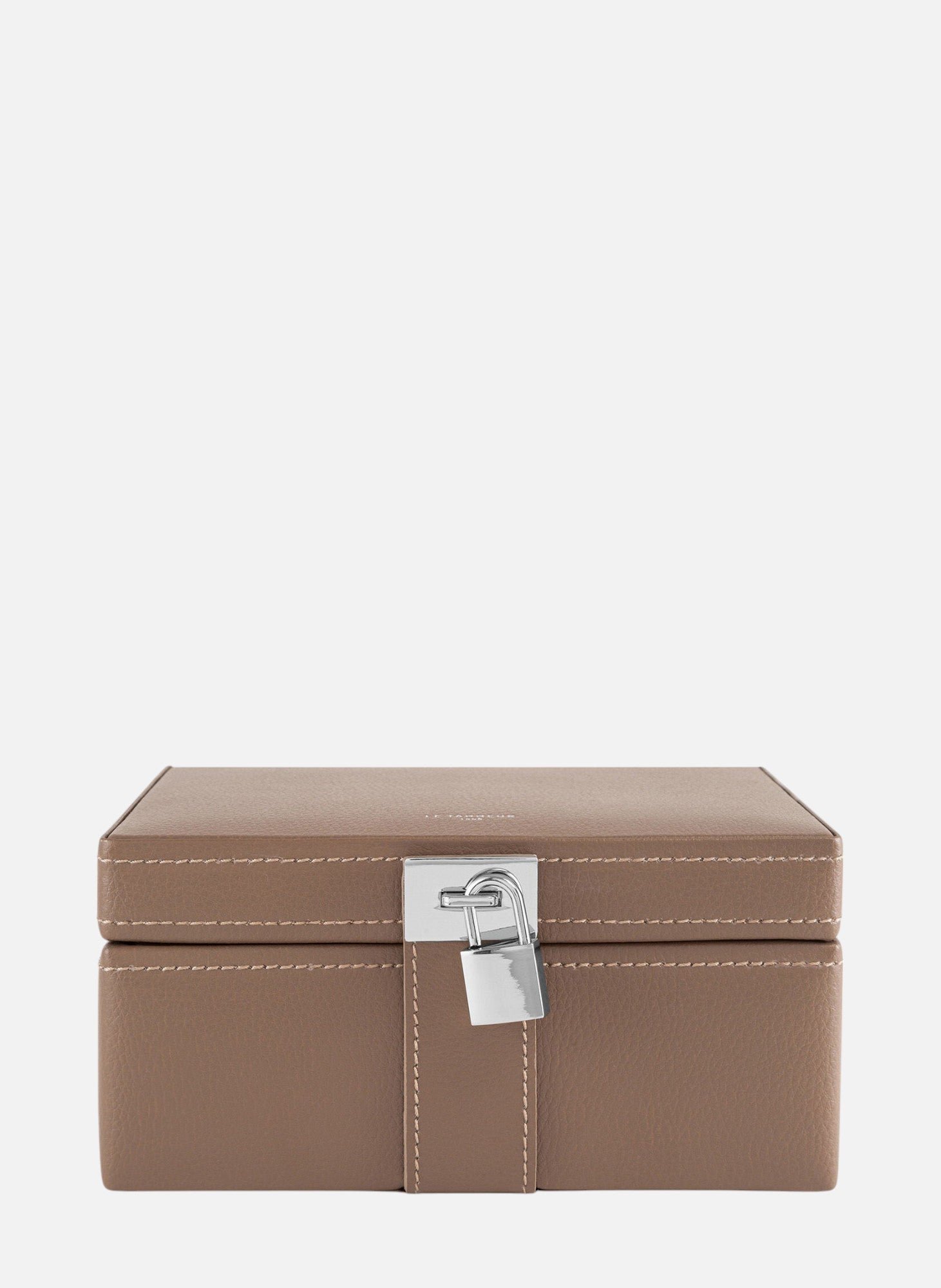 Boîte à bijoux moyen modèle en cuir MarronLE TANNEUR