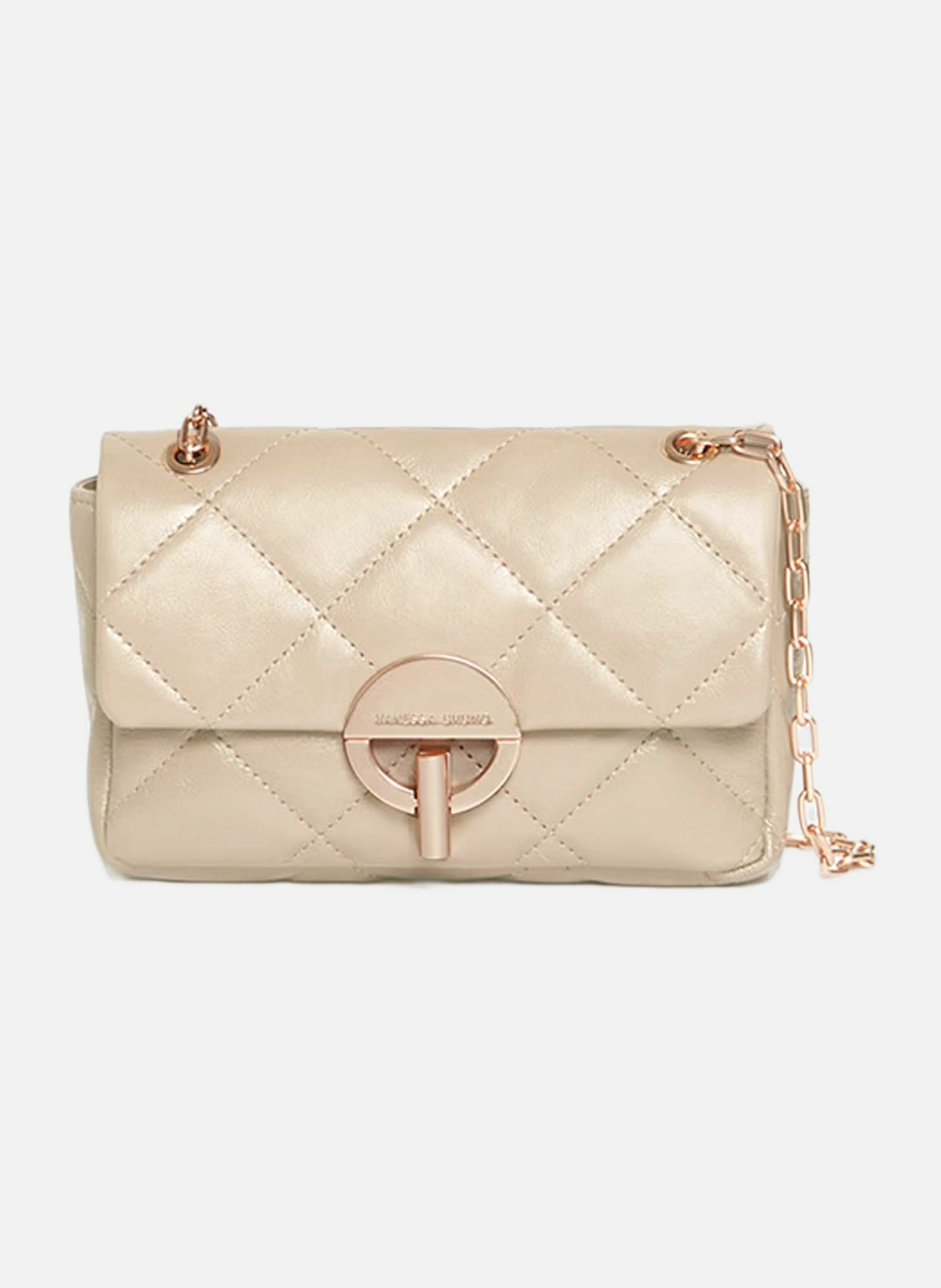 Moyen sac moon en cuir VANESSA BRUNO Beige