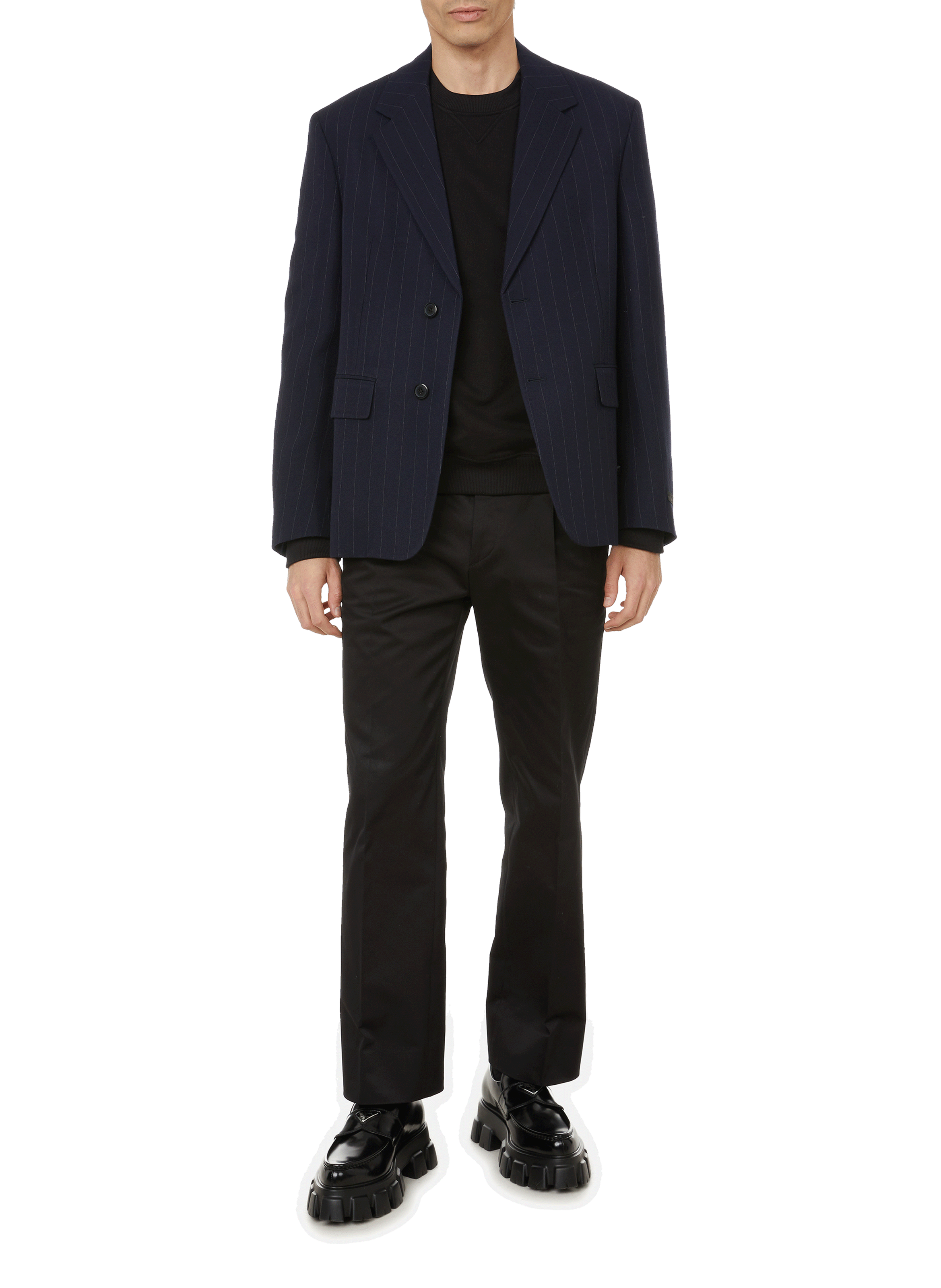 Wool jacket PRADA Blue