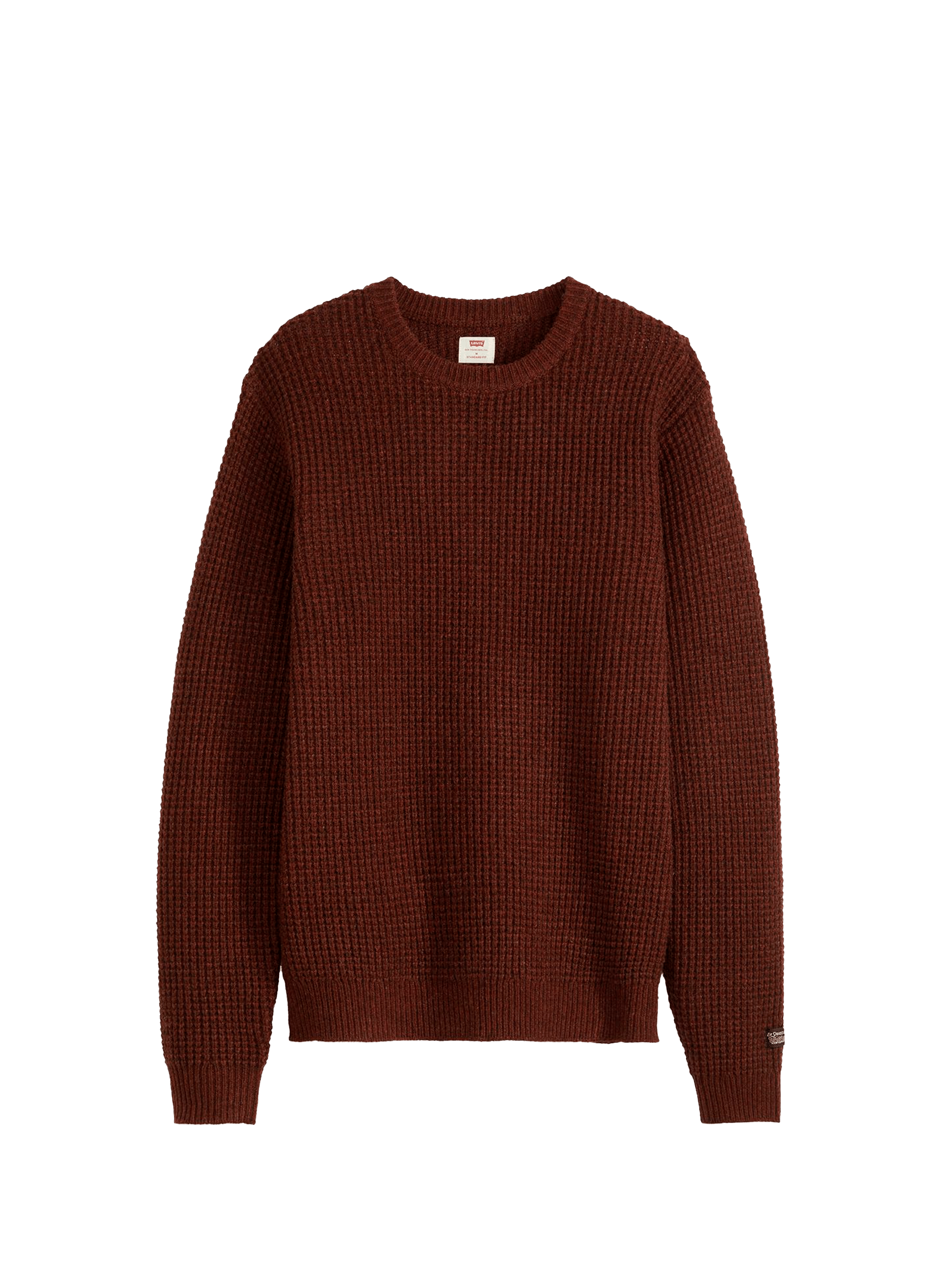 Pull ras de coup Presidio en laine mélangée LEVI&#039;S Marron