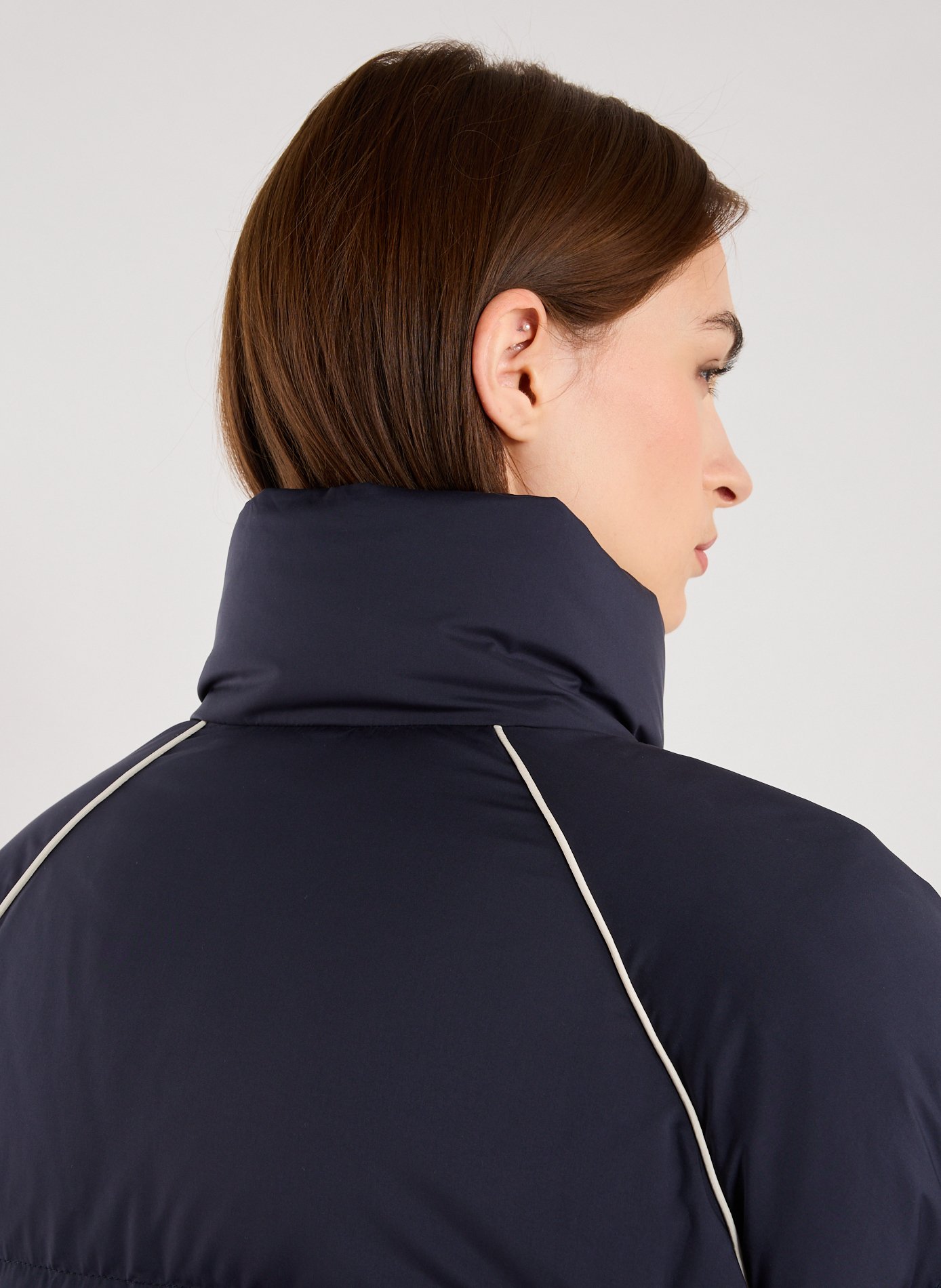 Doudoune courte matelassée MIU MIU Bleu