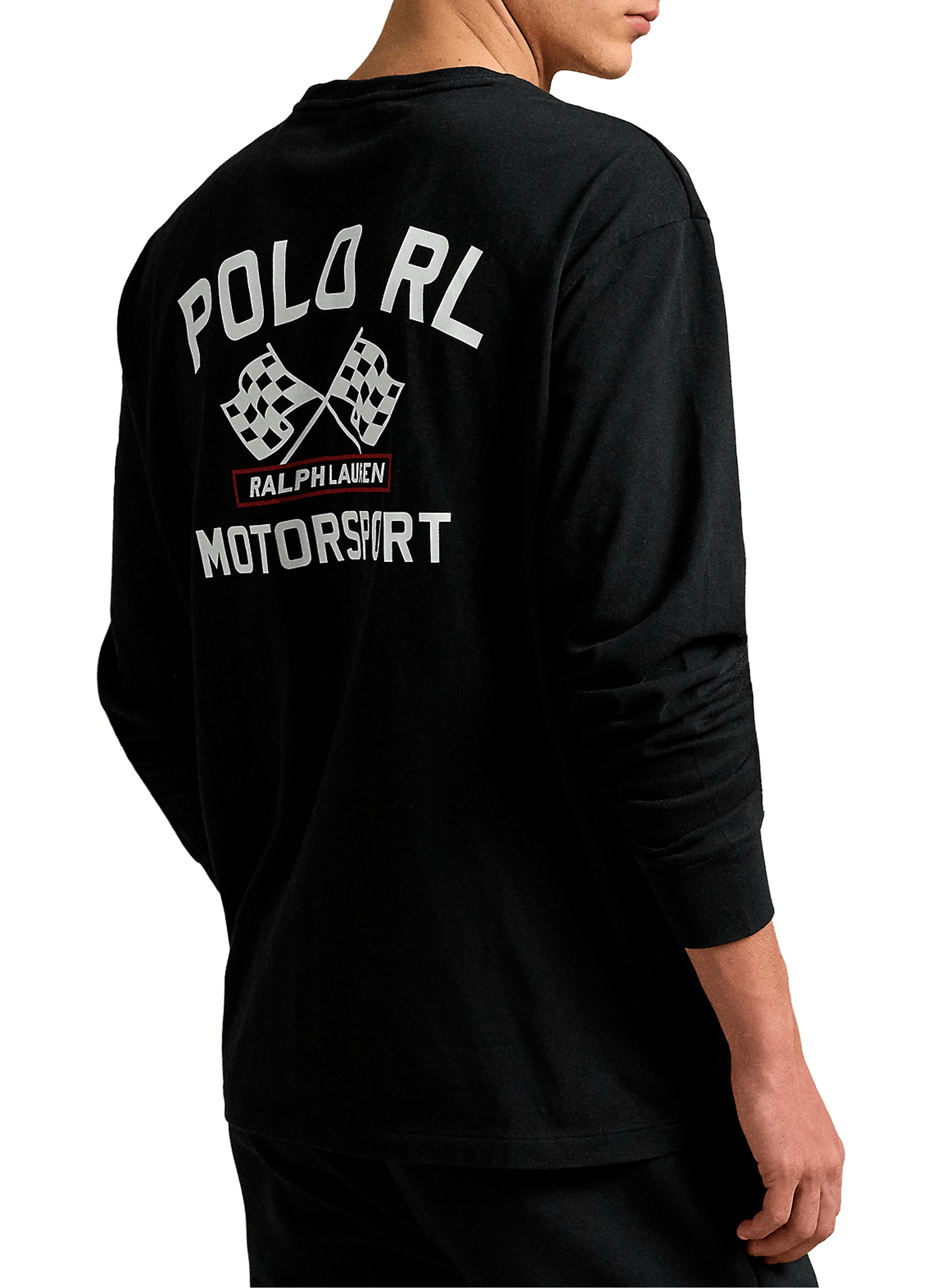 T-shirt à manches longues en coton POLO RALPH LAUREN Noir