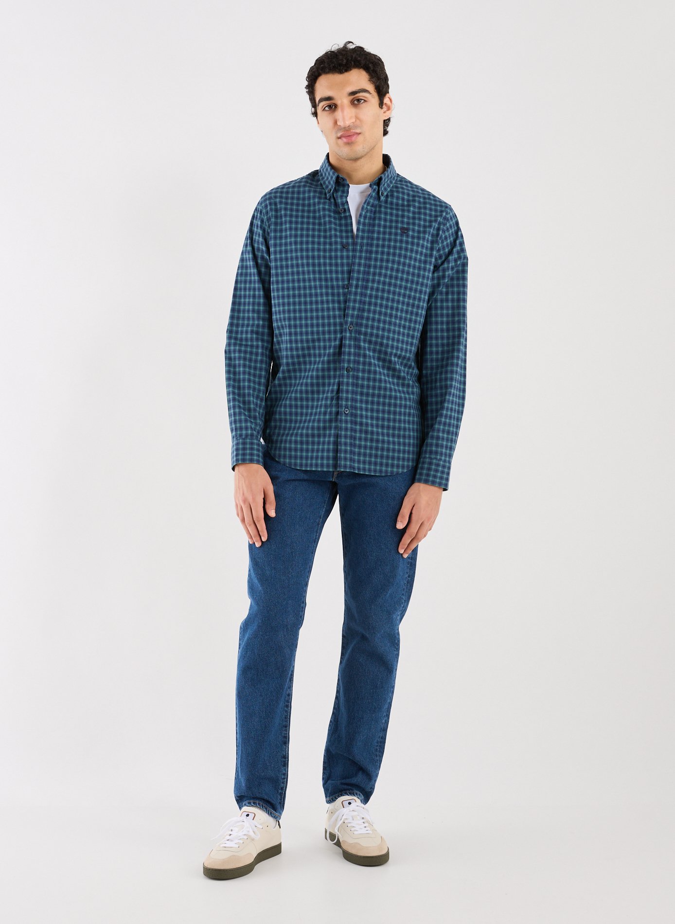 Check cotton Shirt TIMBERLAND Blue