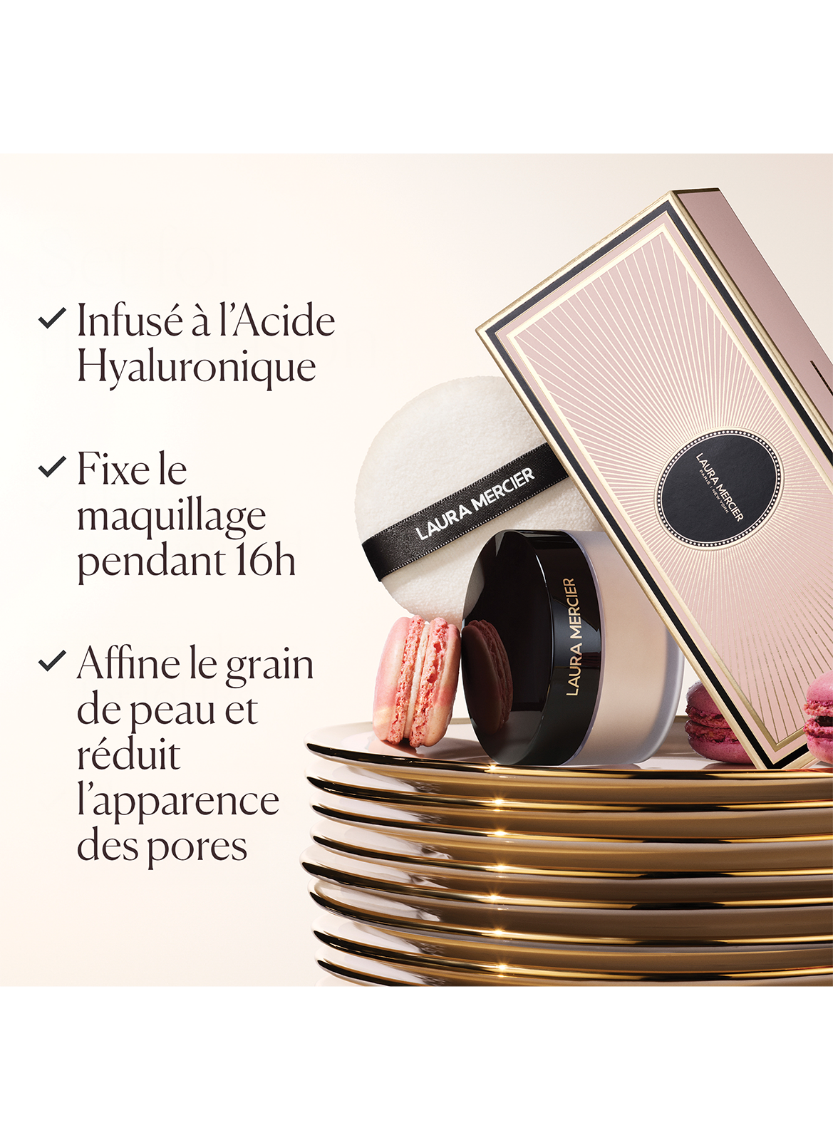 Indulgent Icons - Ultra-Blur Translucent Loose Setting Powder + Puff LAURA MERCIER No color