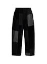 Pantalon patchwork en coton | Noir by COMME DES GARCONS HOMME COMME DES GARCONS HOMME Pantalon patchwork en coton | Noir