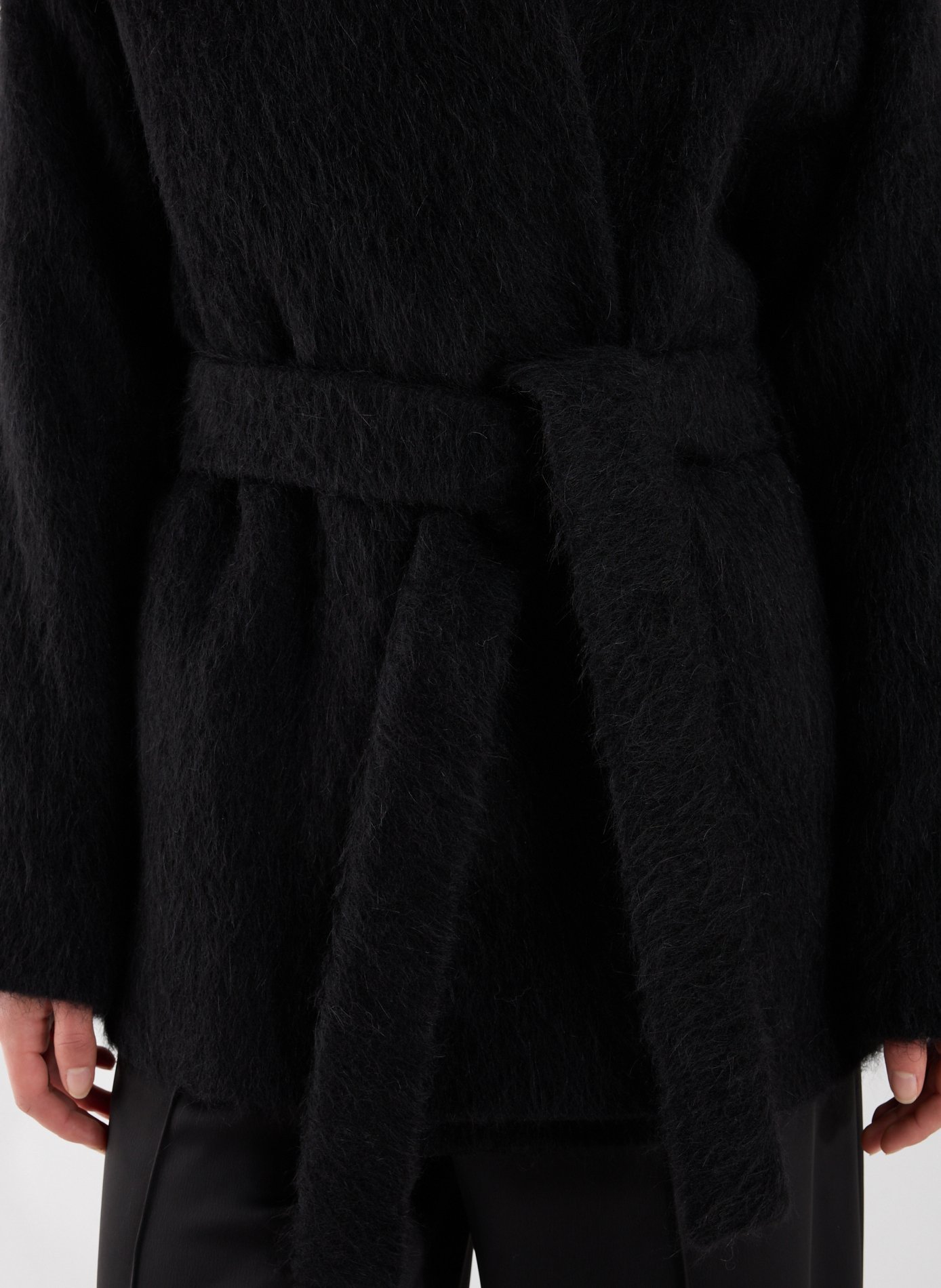 Short Noorie wool blend coat ALMADA Black