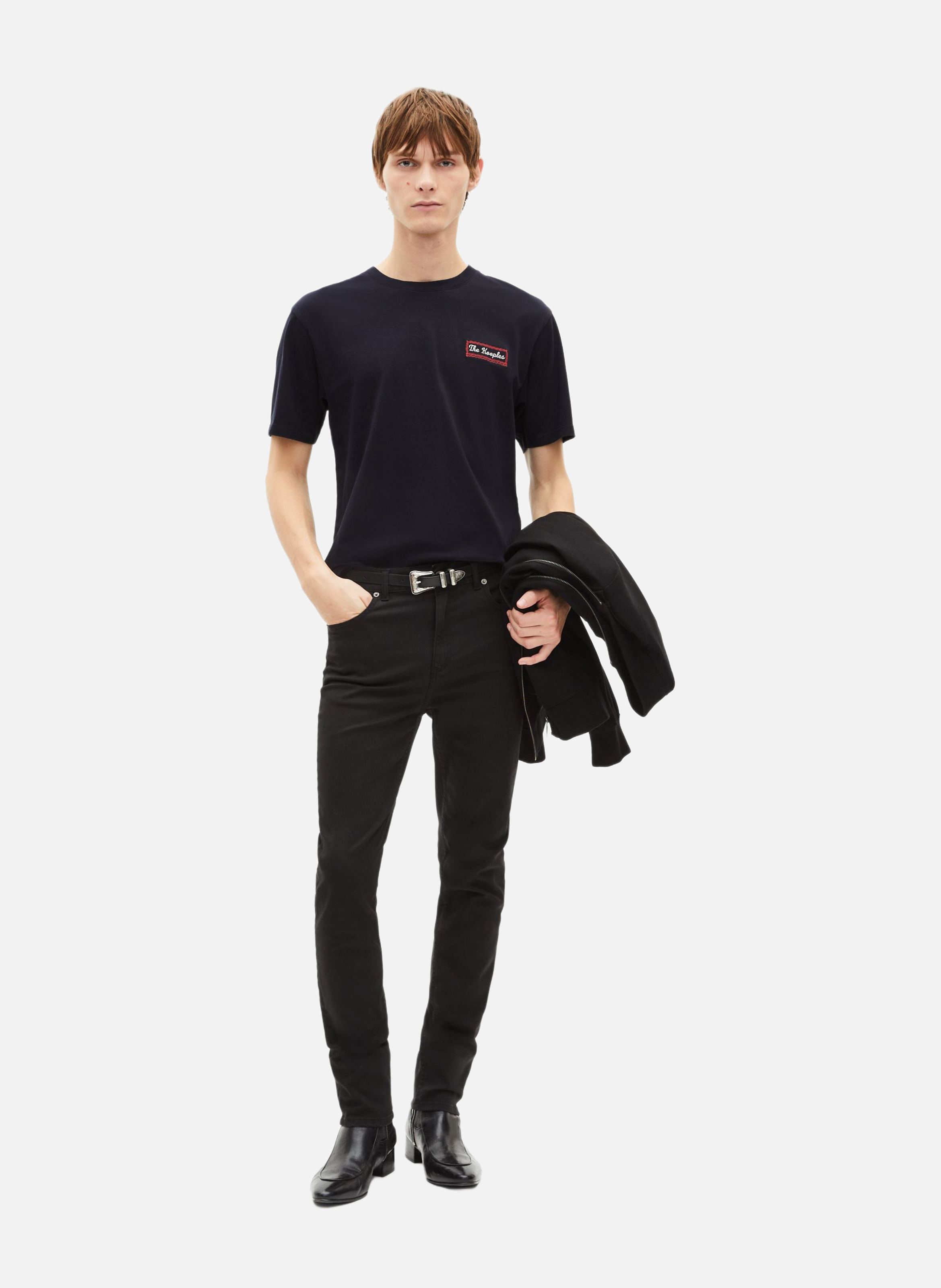 T-shirt avec sérigraphie via prony THE KOOPLES Bleu