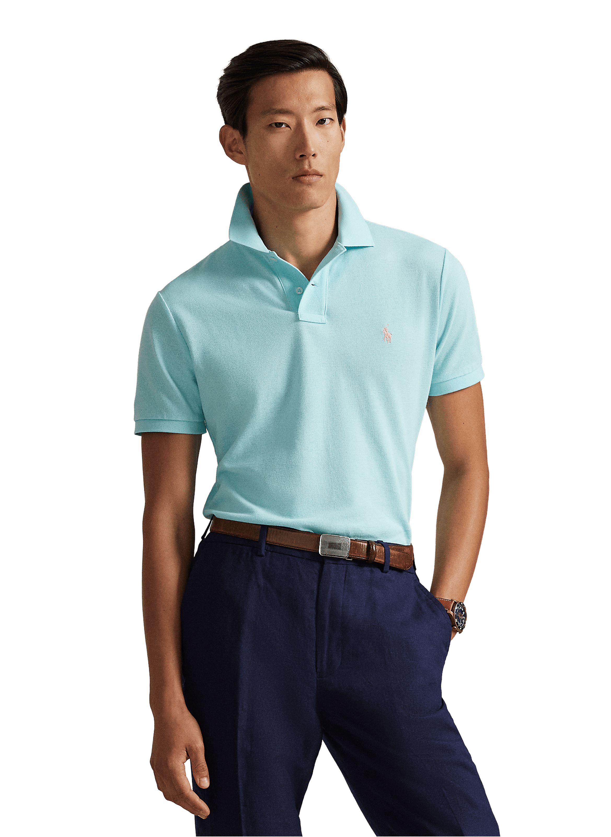 Polo en coton POLO RALPH LAUREN Bleu