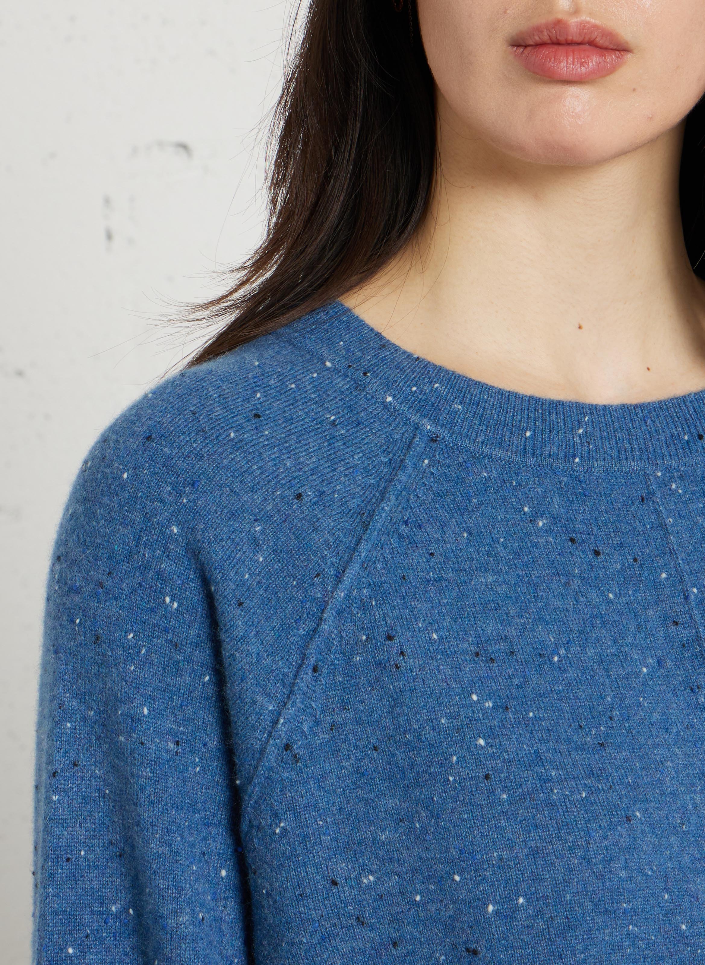 Pull col rond en cachemire ary bis MAISON 123 Bleu