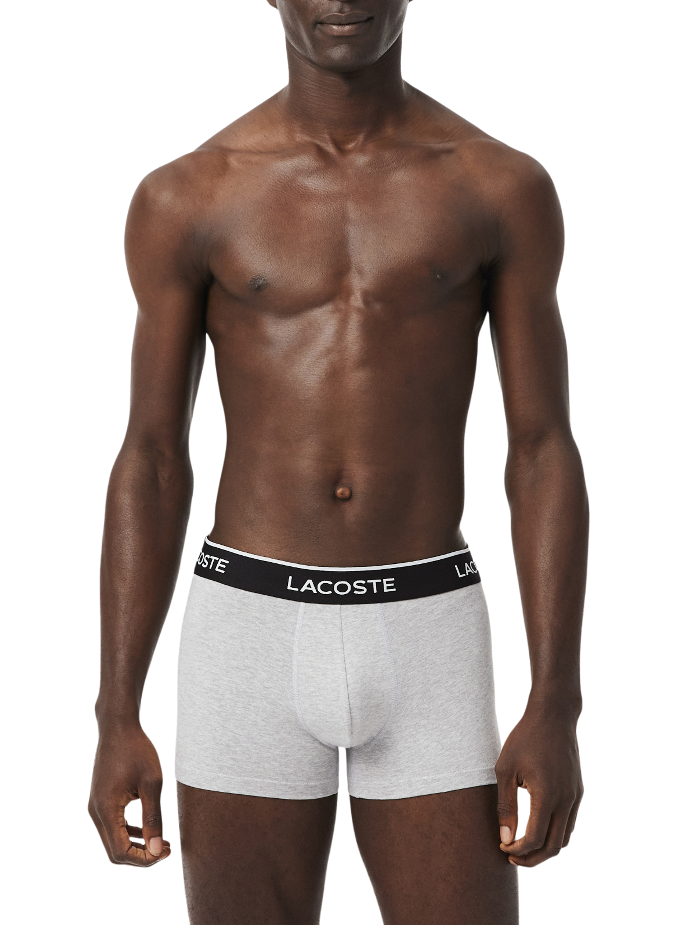 Lot de 3 boxers en coton mélangé LACOSTE Multicolore