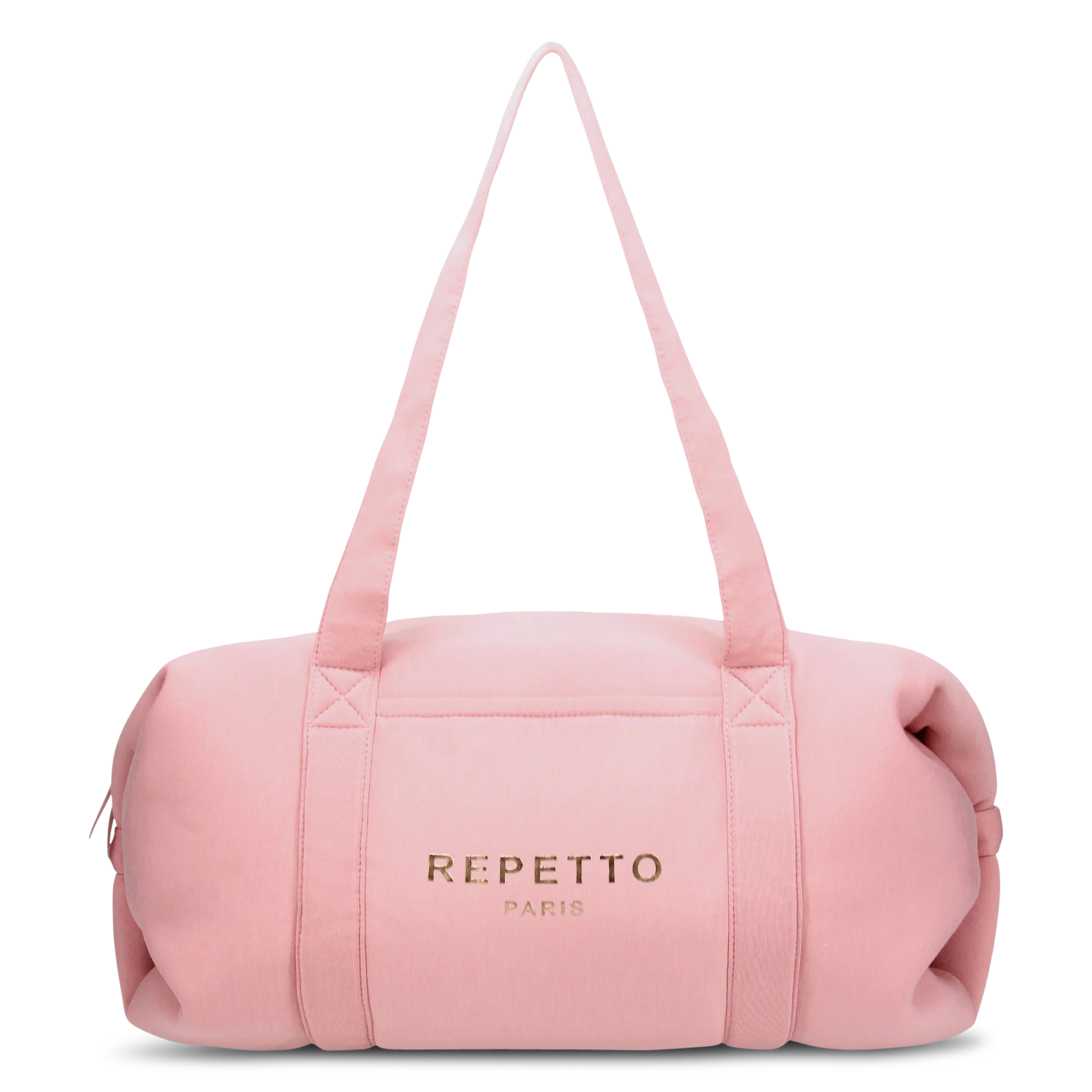 Grand sac polochon uni à logo REPETTO Rose