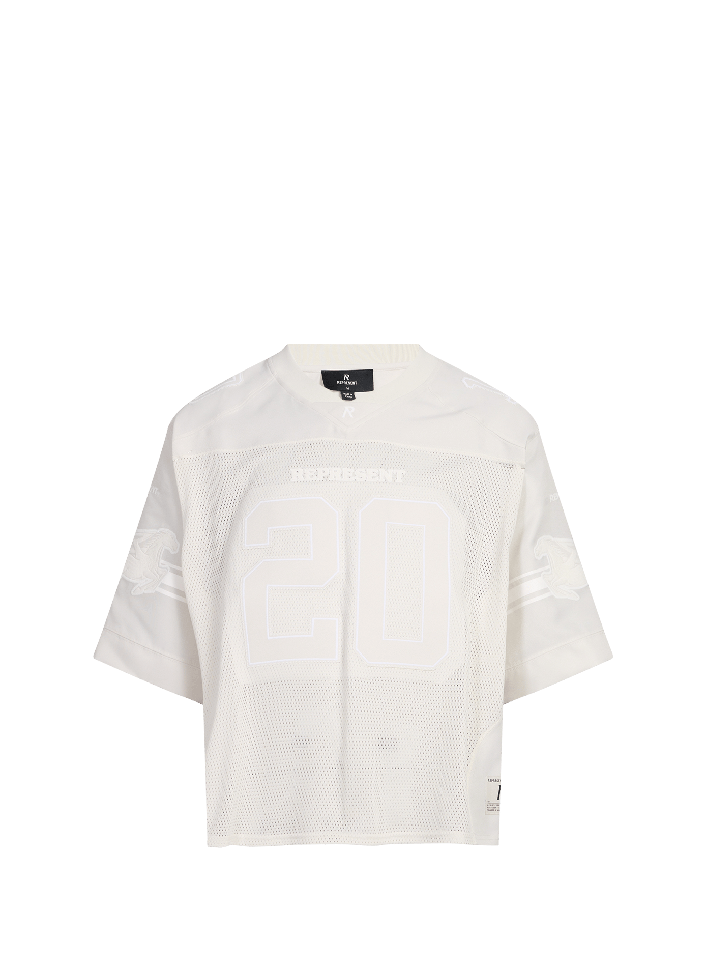 Durchbrochener Sport-Badeanzug. REPRESENT Weiss