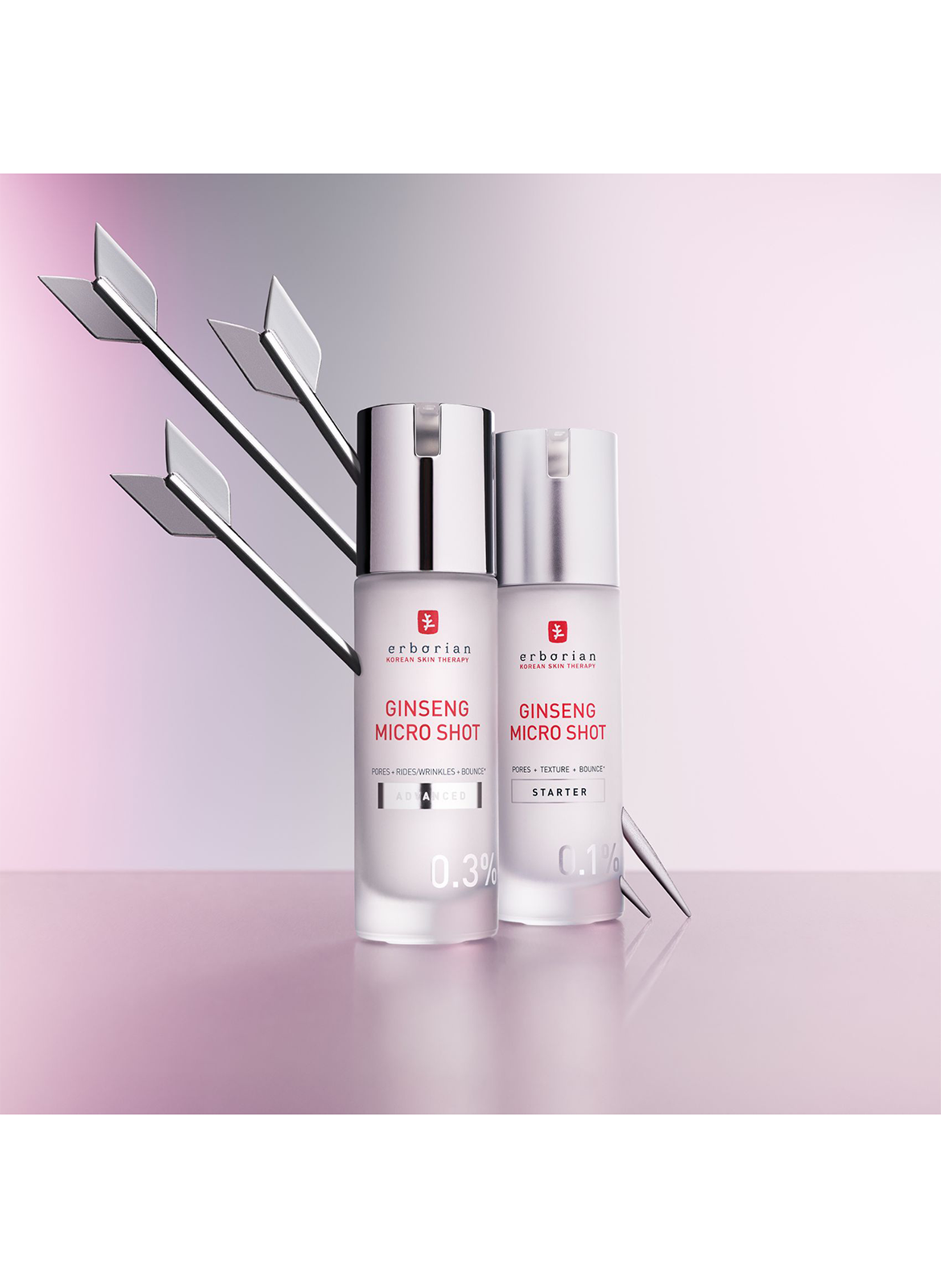 Ginseng Micro Shot Advanced 0.3 - Suero intensivo de microinfusión retexturizante (con concentración de 0.3% en espículas) ERBORIAN No color