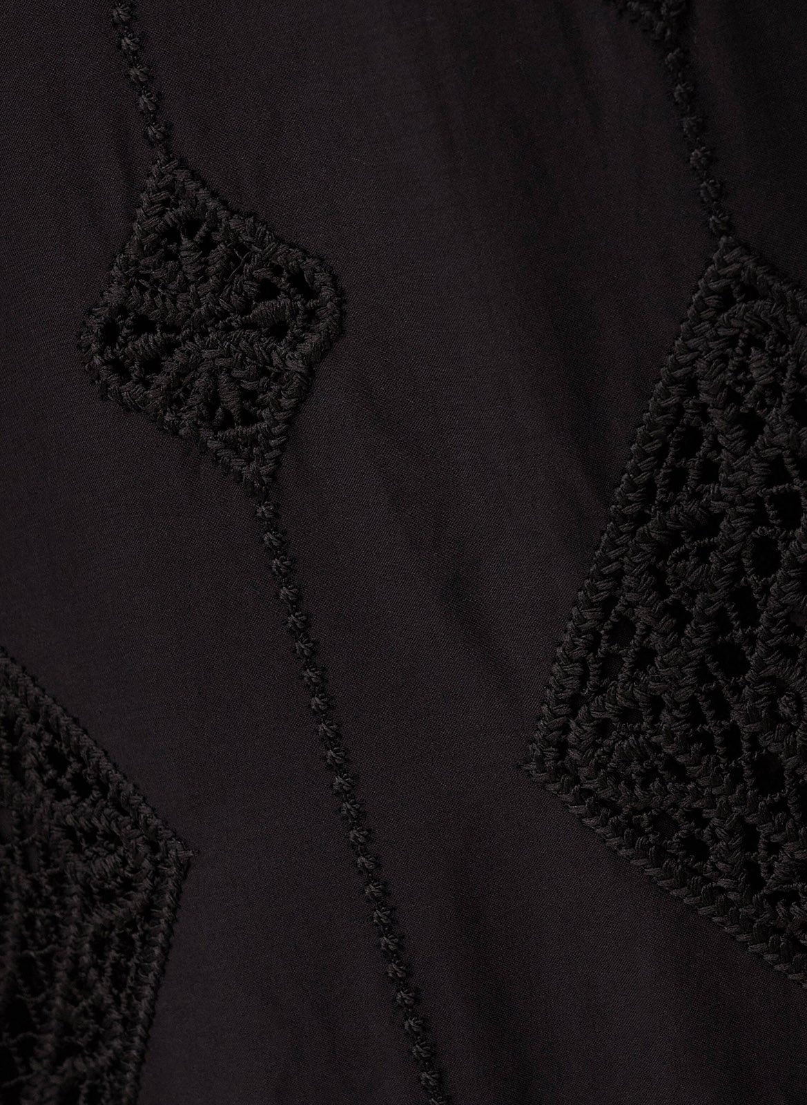 Pantalon droit en coton mélangé mike BA&SH Noir