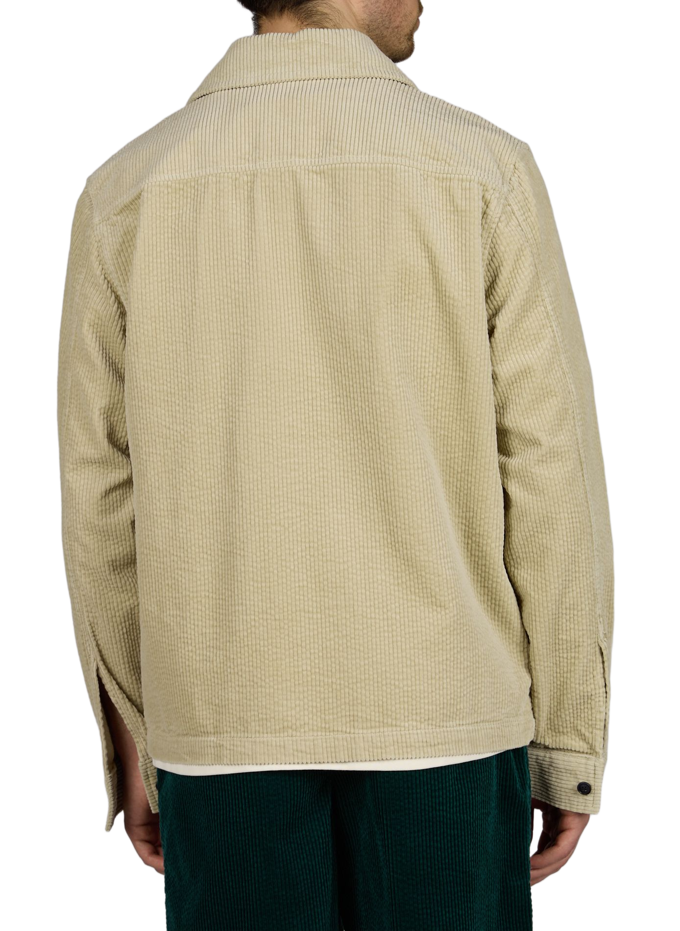 Surchemise zippée en velours côtelé en coton MINIMUM Beige