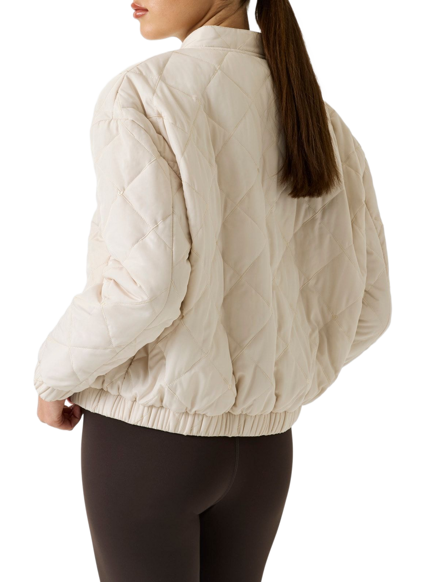 Oversized quilted bomber GUESS Grey