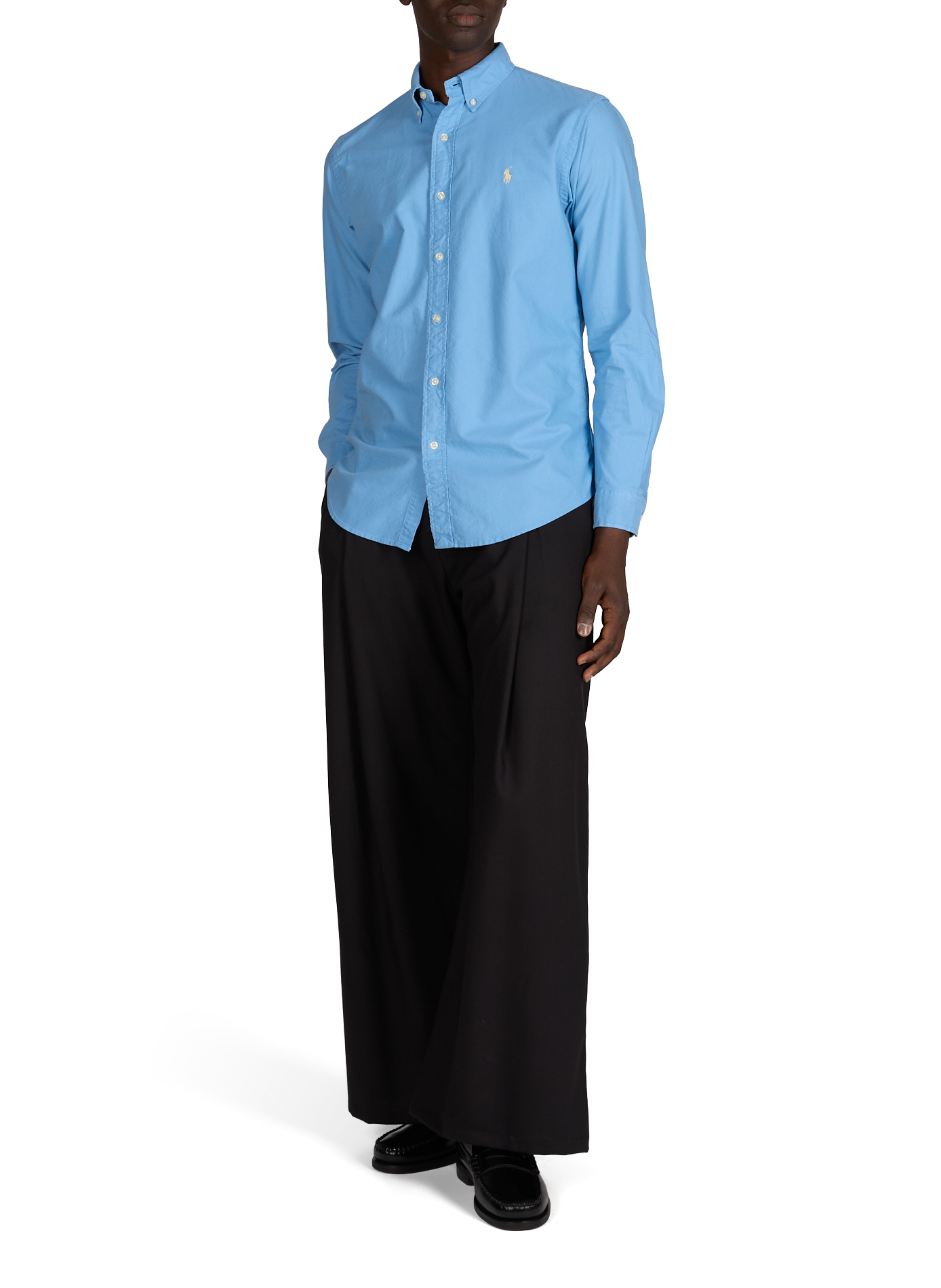 Pantalon large uni CAMPILLO Noir