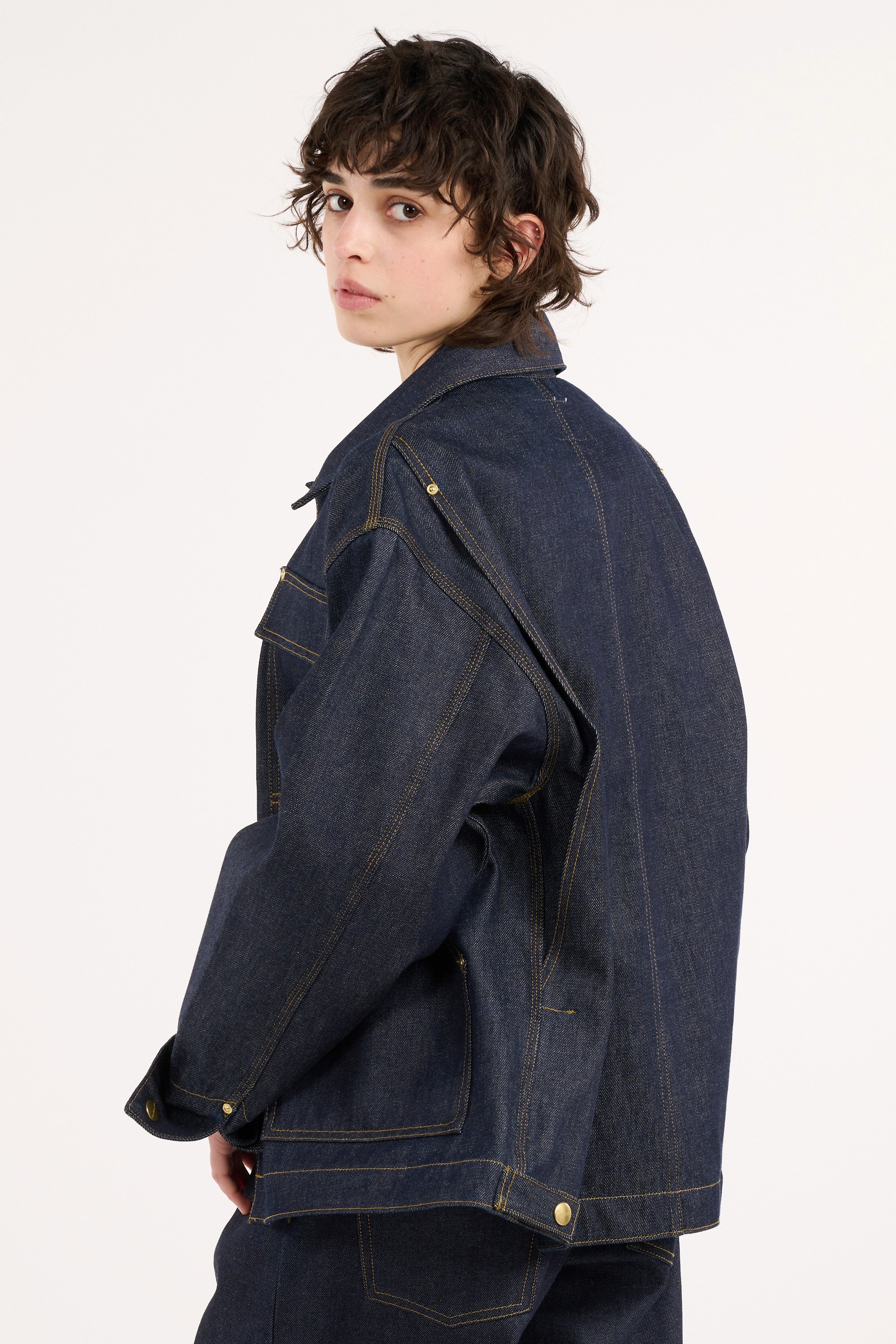 Veste denim w' og arctic jacket CARHARTT WIP Bleu