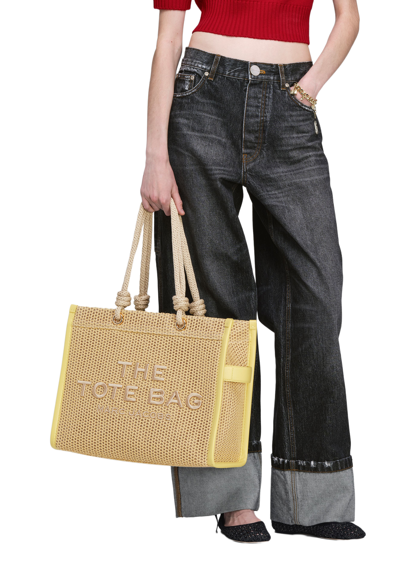 Tote bag crochet MARC JACOBS Beige