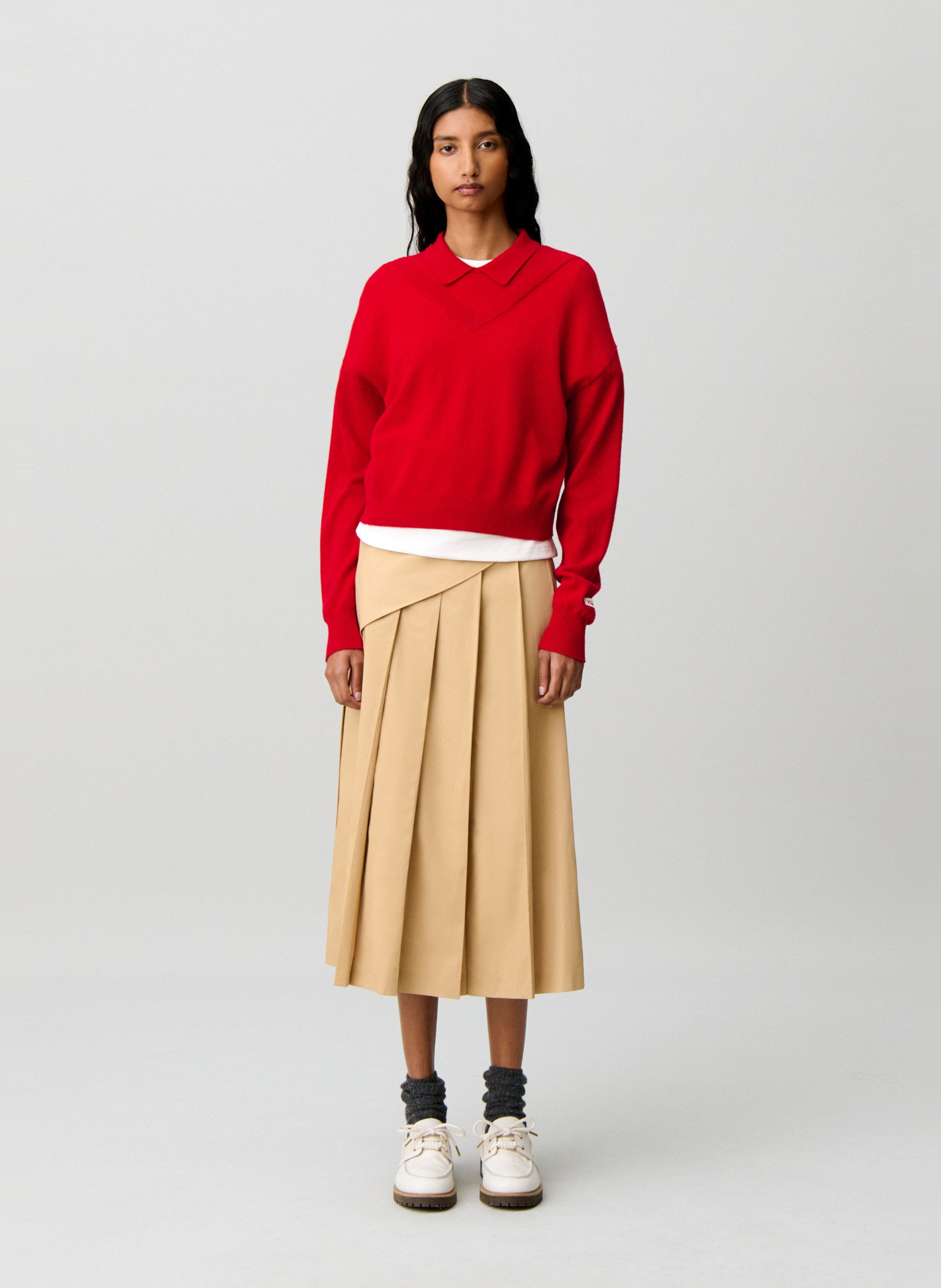 Pull oversize en laine CLAUDIE PIERLOT Rouge