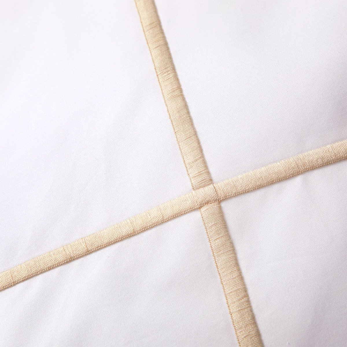 Housse de couette en percale de coton, athéna | Beige YVES DELORME Maison