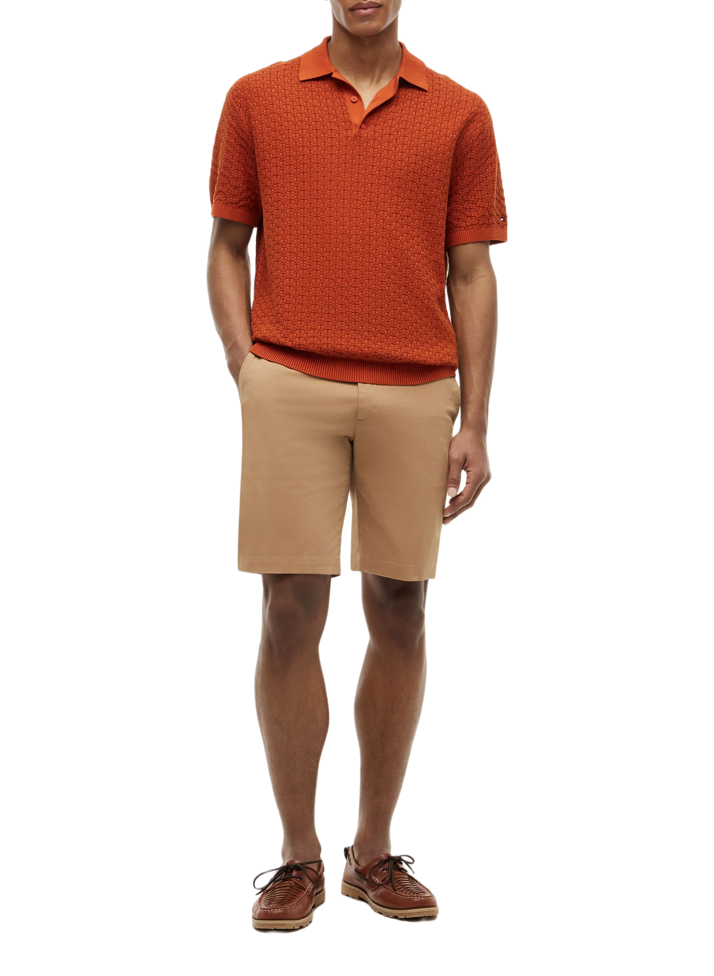 Cotton polo shirt TOMMY HILFIGER Brown
