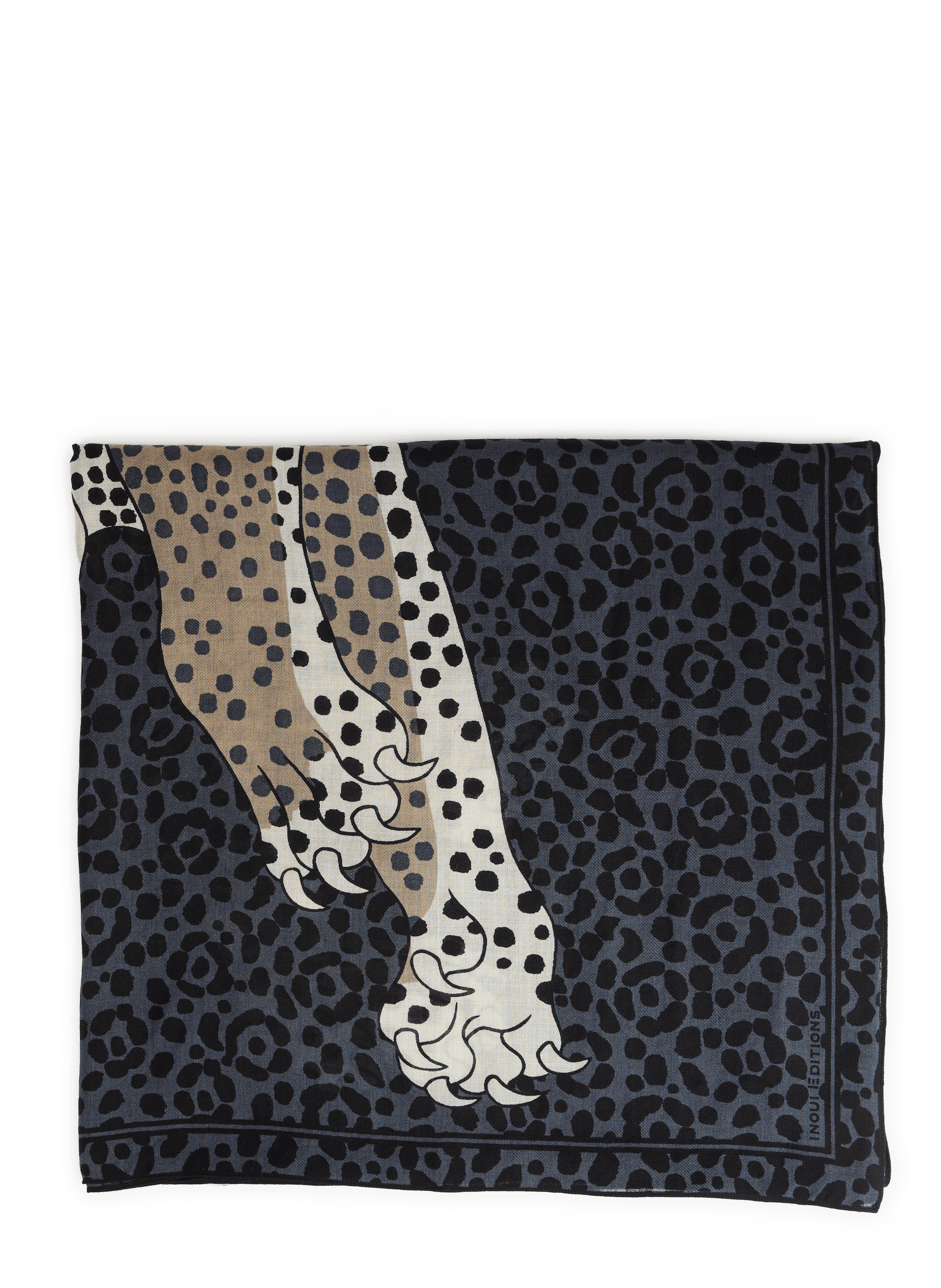 Wool scarf INOUI EDITIONS Grey