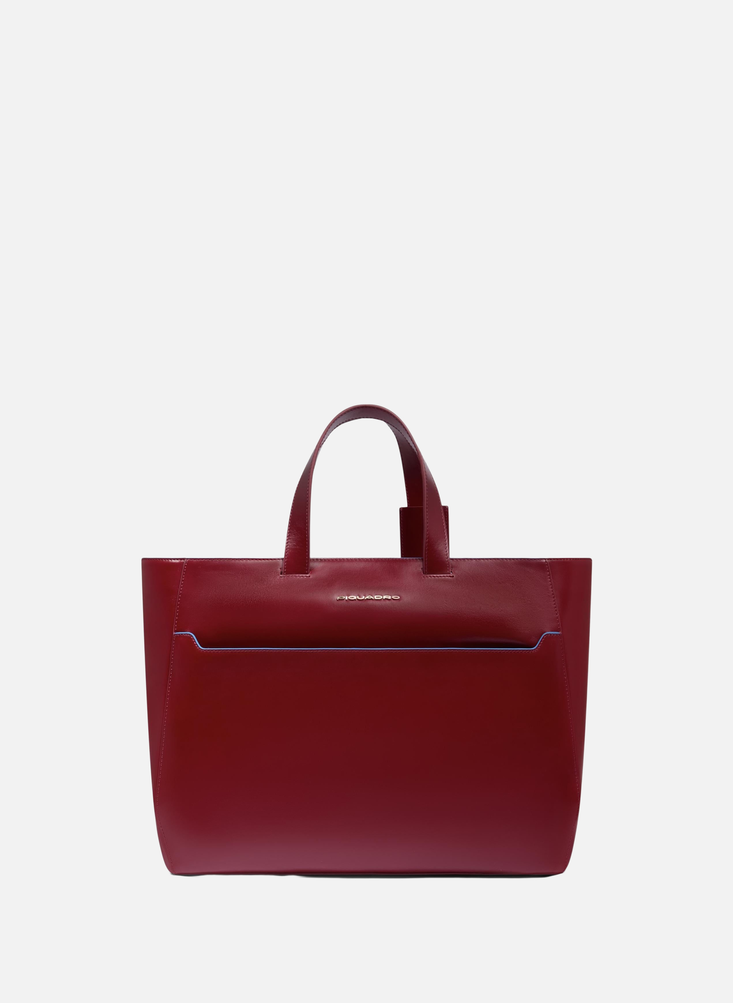 Cabas d'ordinateur femme 15,6" PIQUADRO Rouge