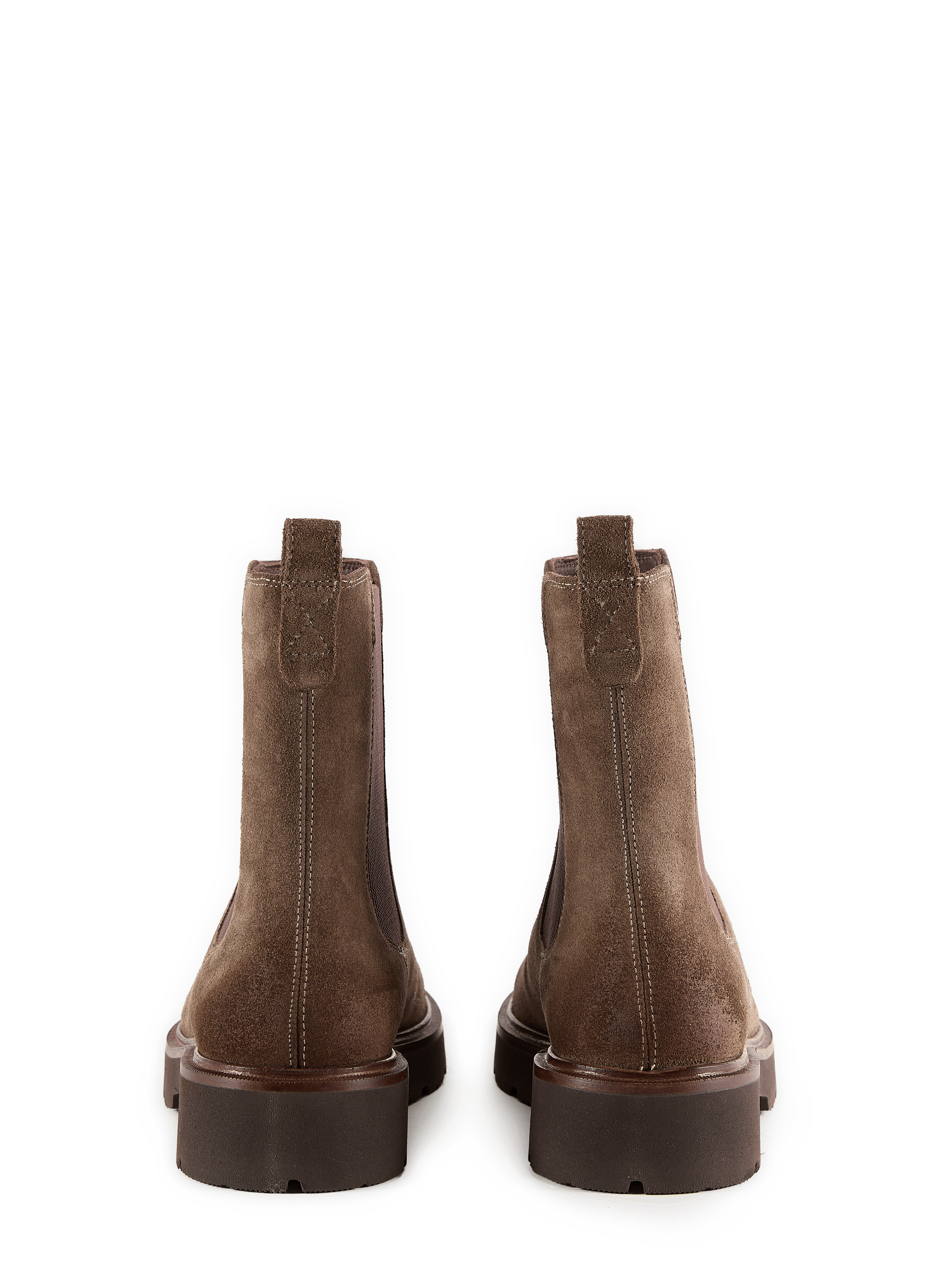 Norize ankle boots in mixed leather and suede GEOX Brown